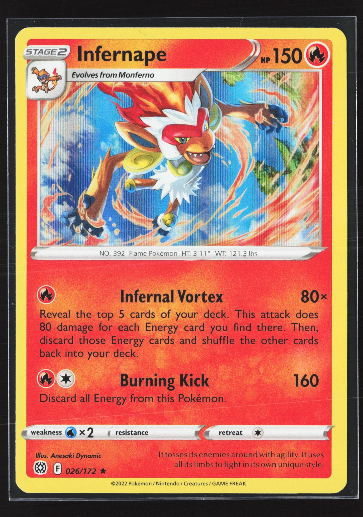 Infernape (BRS 026) — Voorkant