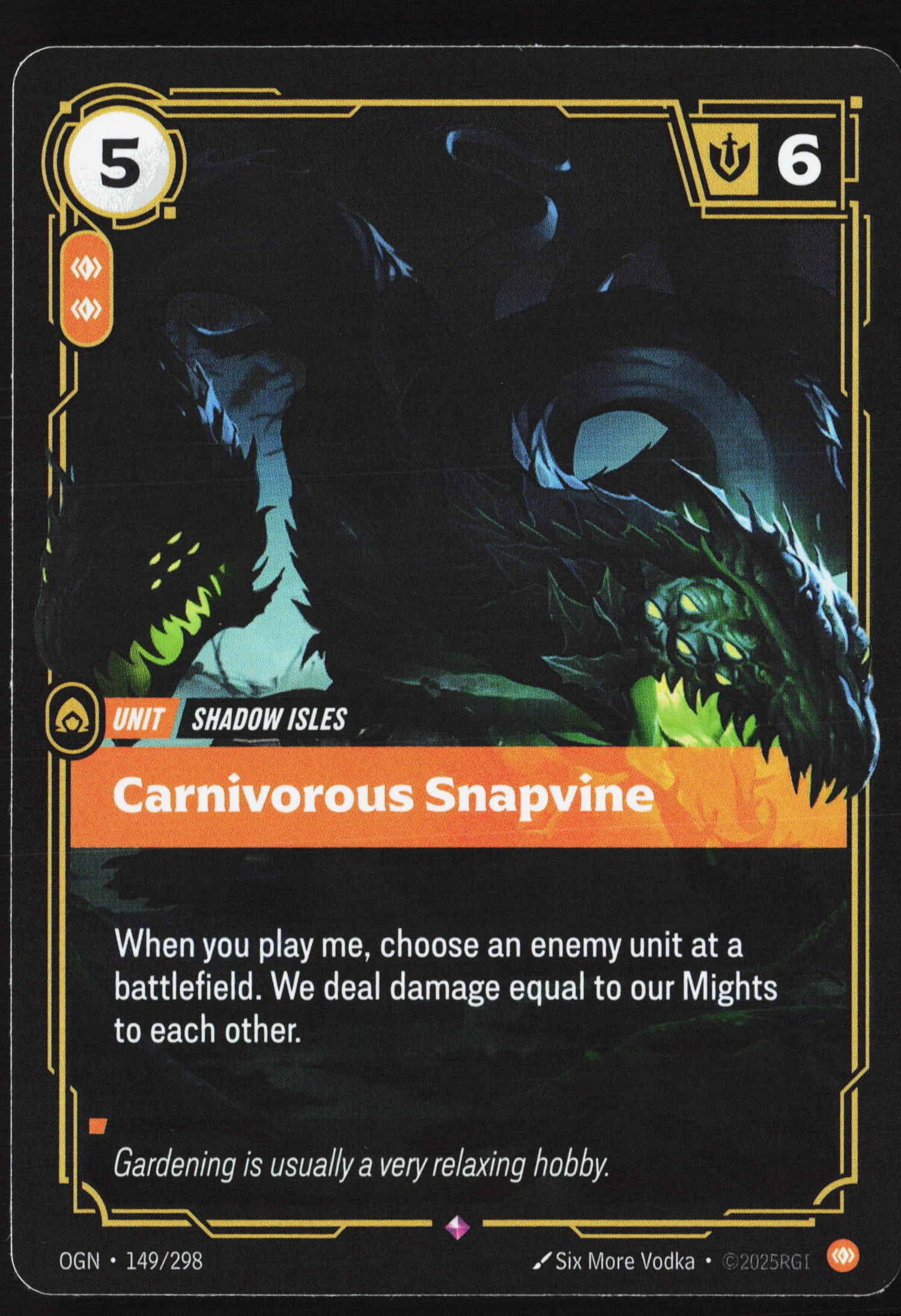 Carnivorous Snapvine (OGN 149) — Voorkant