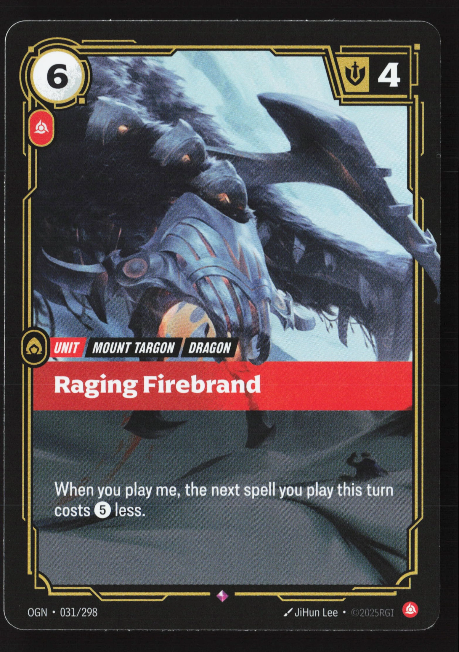 Raging Firebrand (OGN 031) — Voorkant