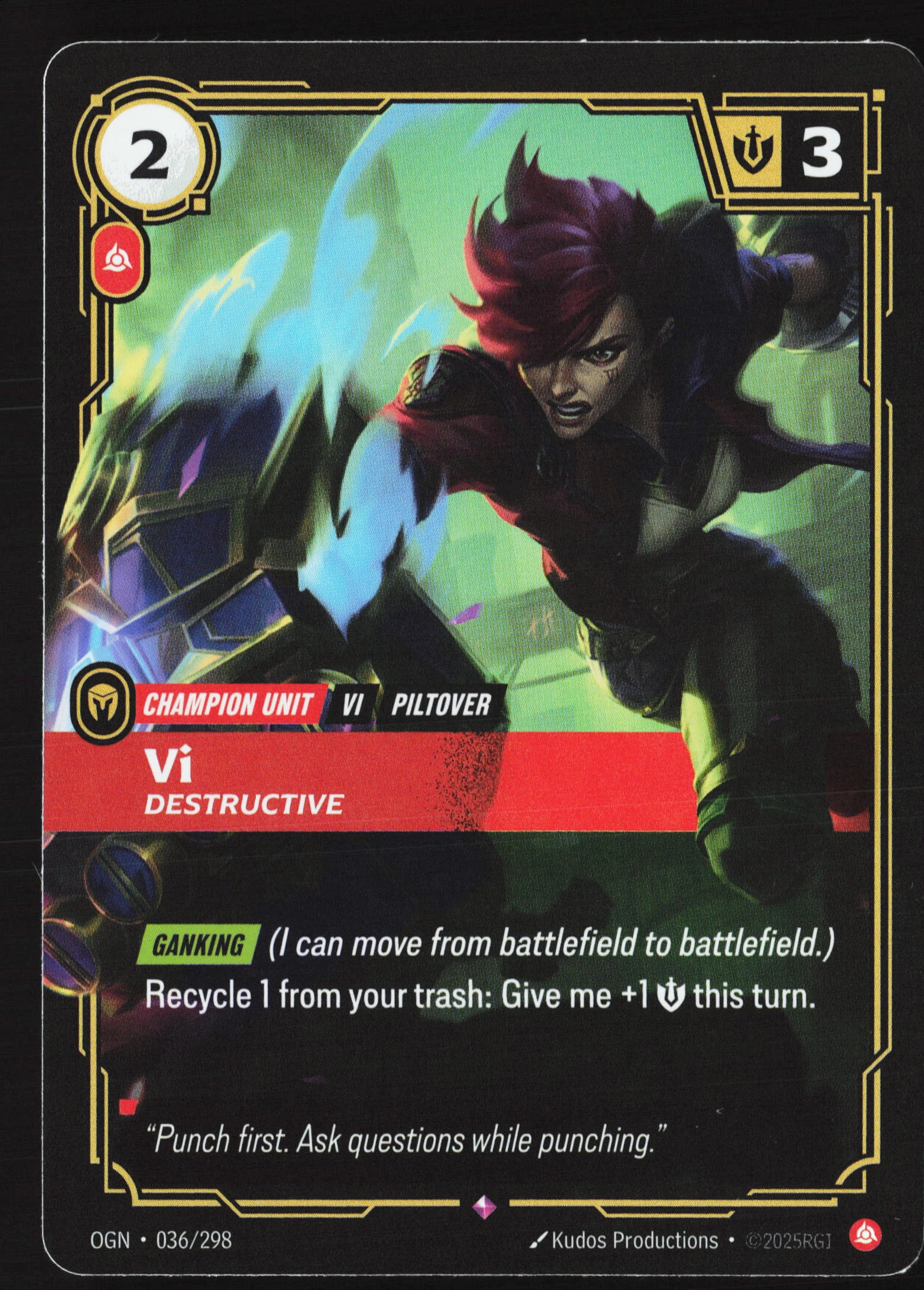 Vi, Destructive (OGN 036) — Voorkant