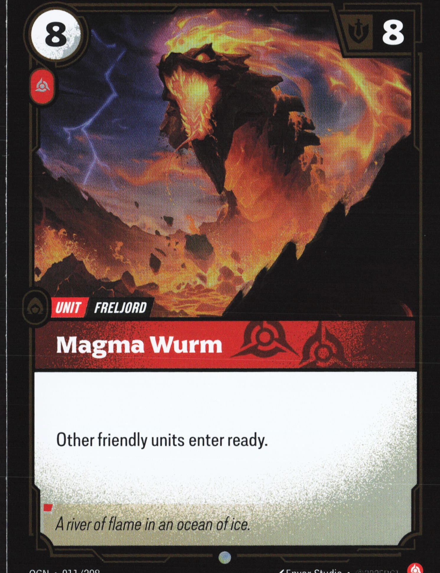 Magma Wurm (OGN 011) — Voorkant