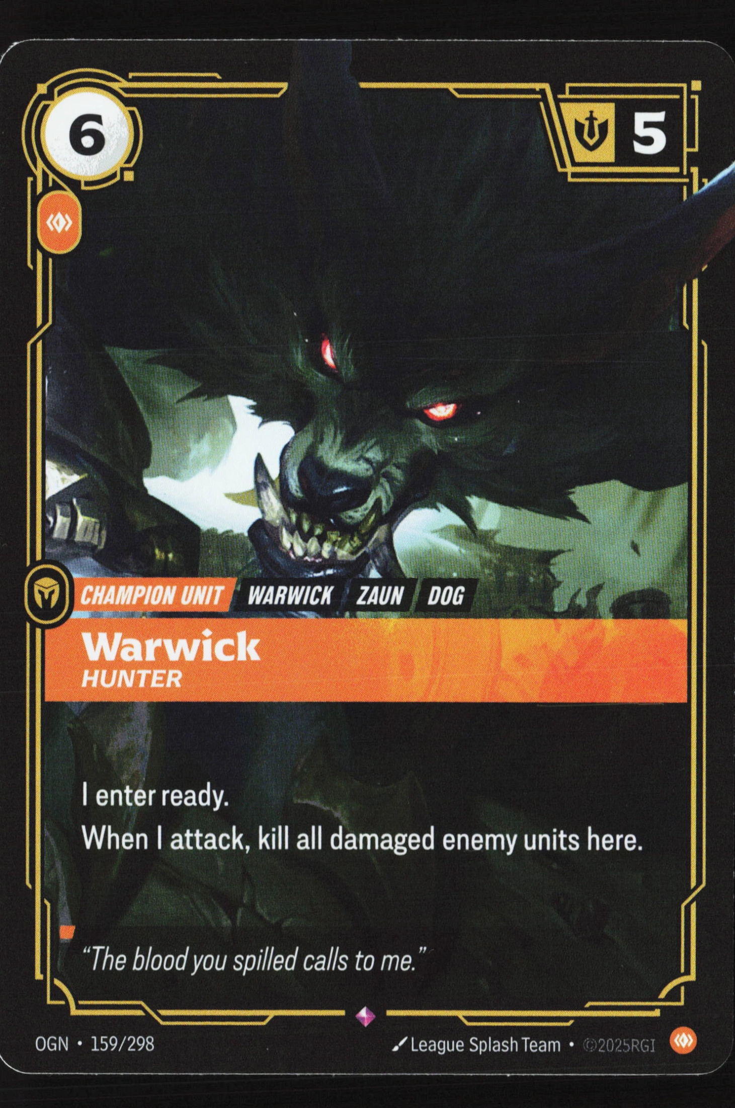 Warwick, Hunter (OGN 159) — Voorkant