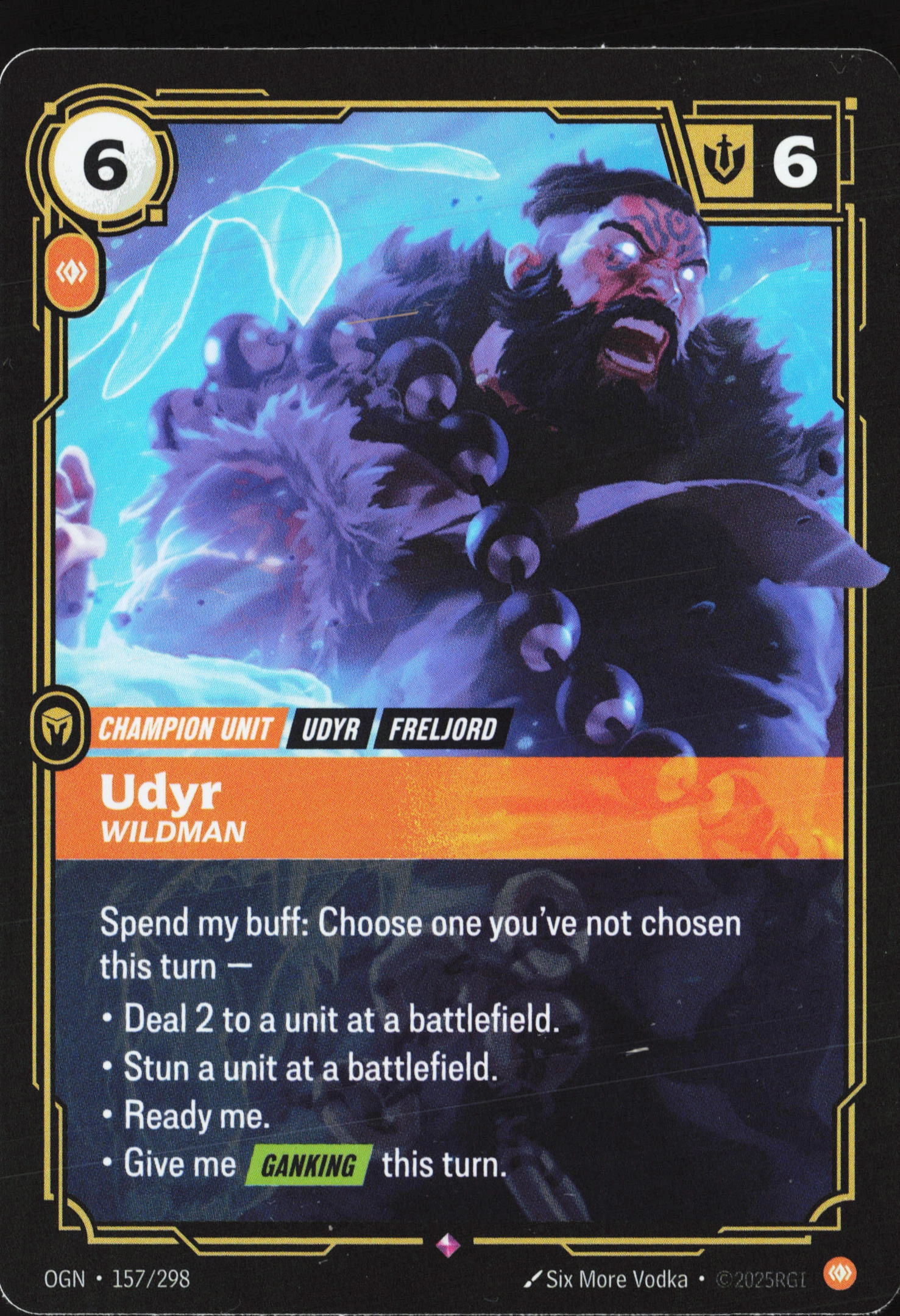 Udyr, Wildman (OGN 157) — Voorkant