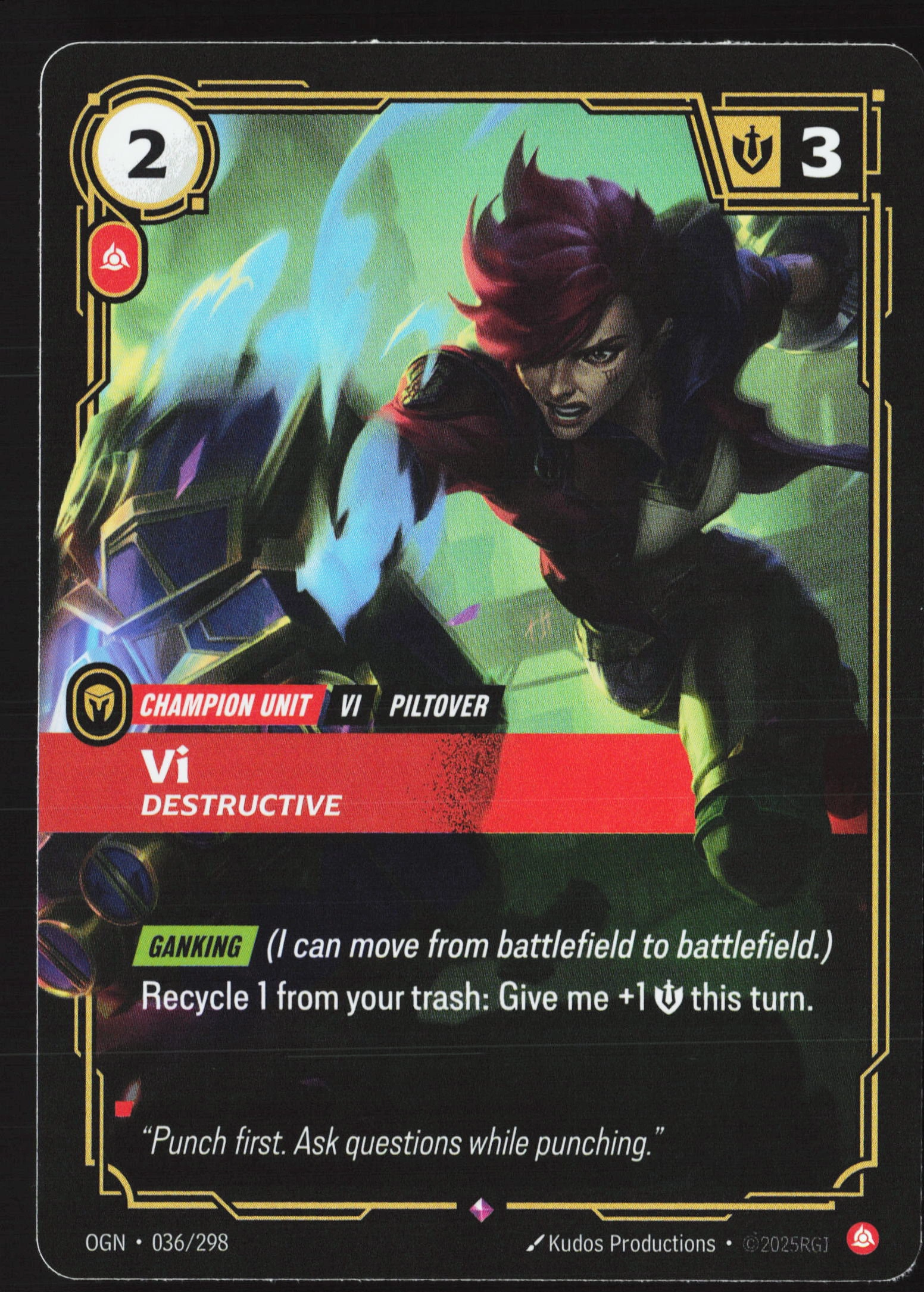 Vi, Destructive (OGN 036) — Voorkant