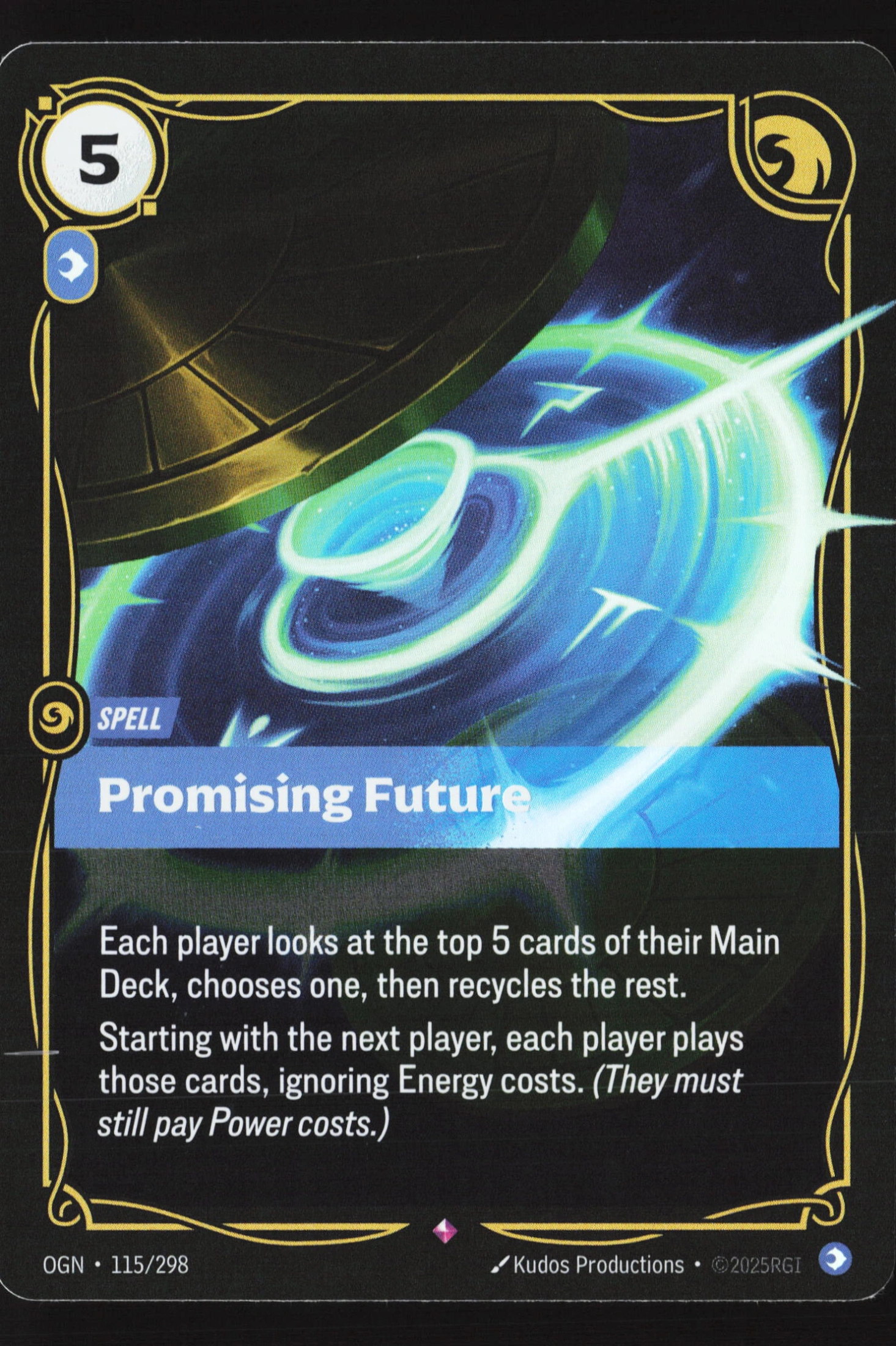 Promising Future (OGN 115) — Voorkant