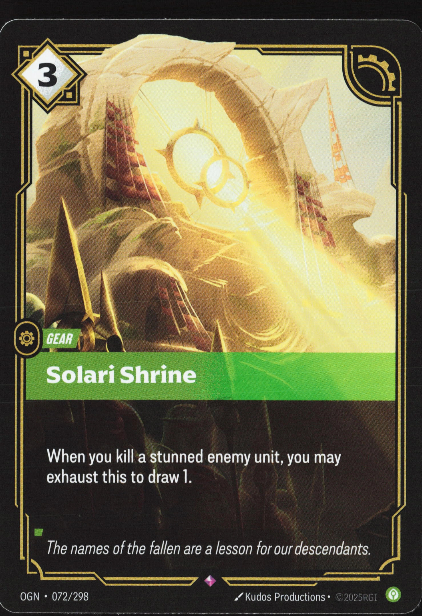 Solari Shrine (OGN 072) — Voorkant