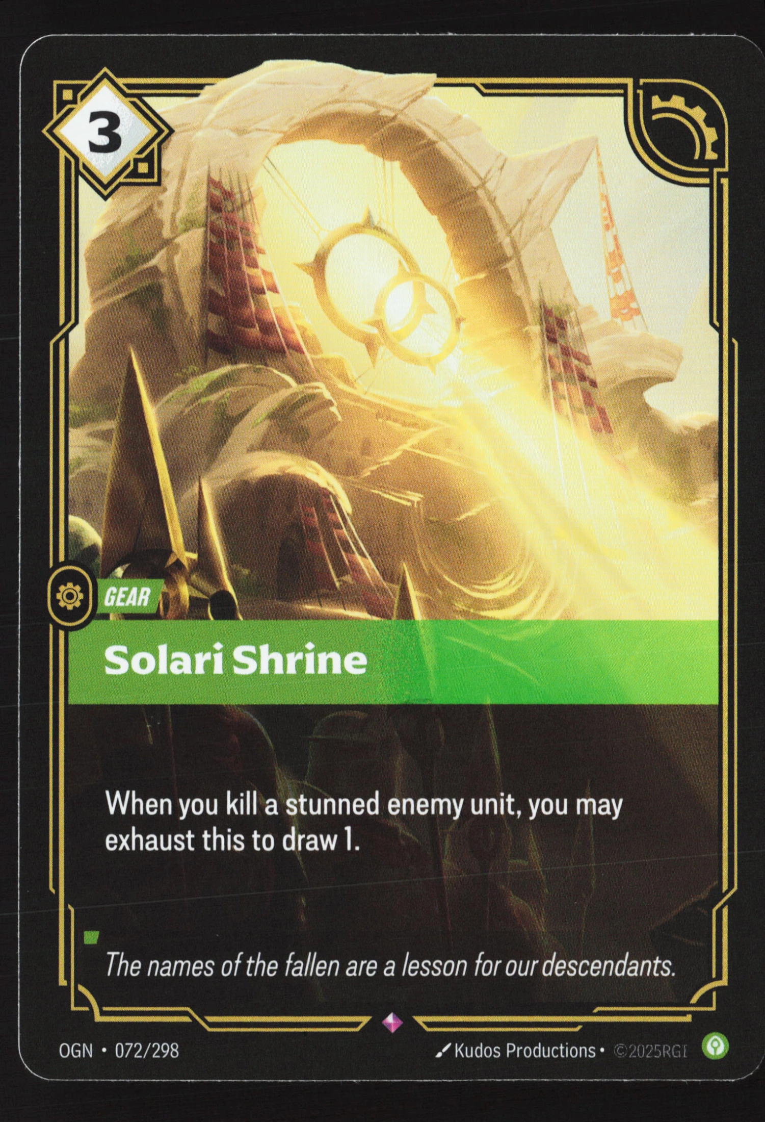 Solari Shrine (OGN 072) — Voorkant