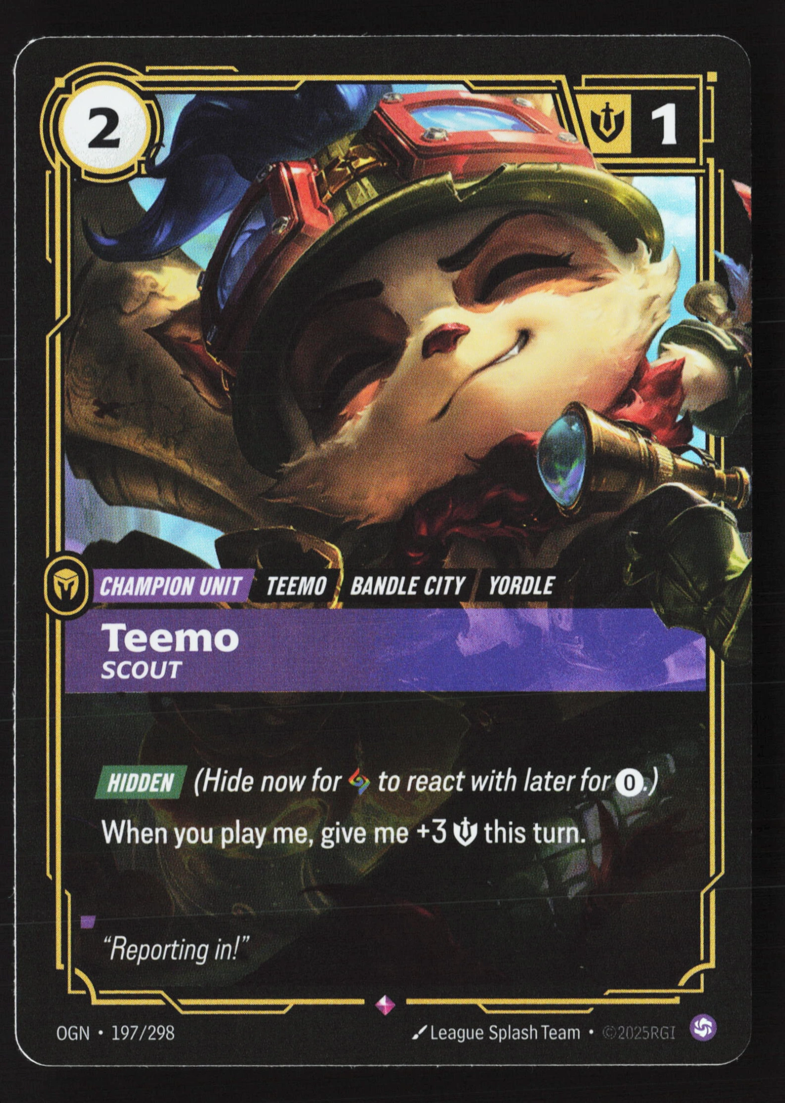Teemo, Scout (OGN 197) — Voorkant