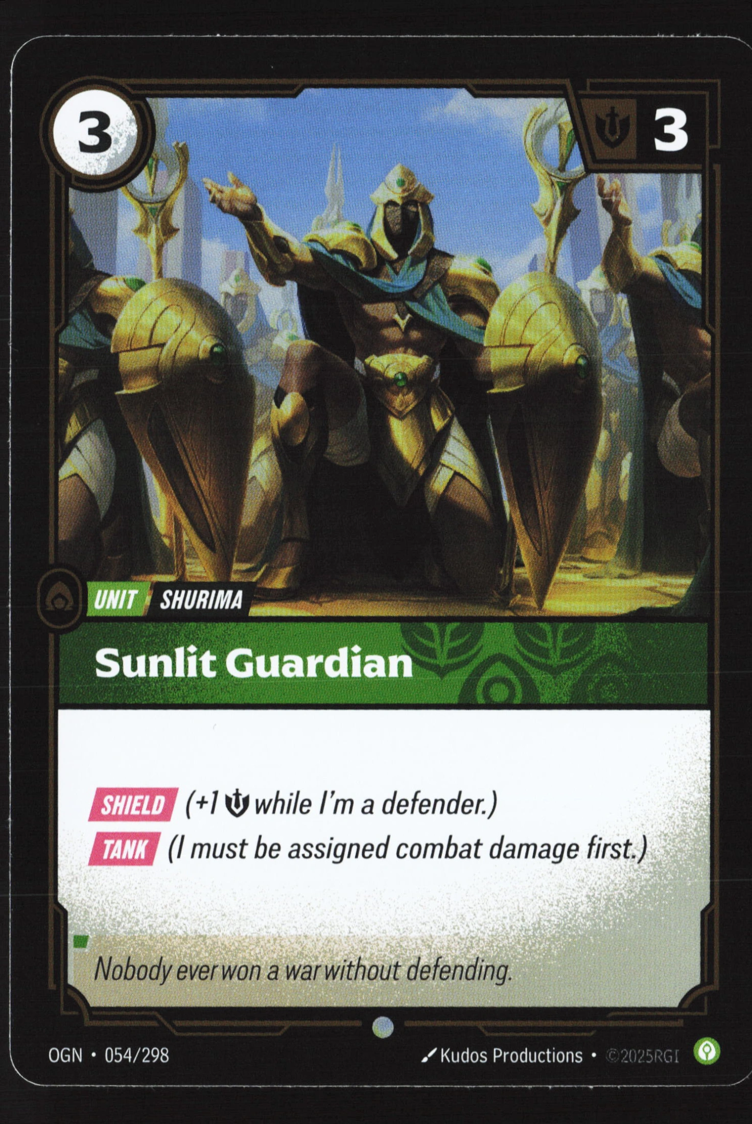 Sunlit Guardian (OGN 054) — Voorkant