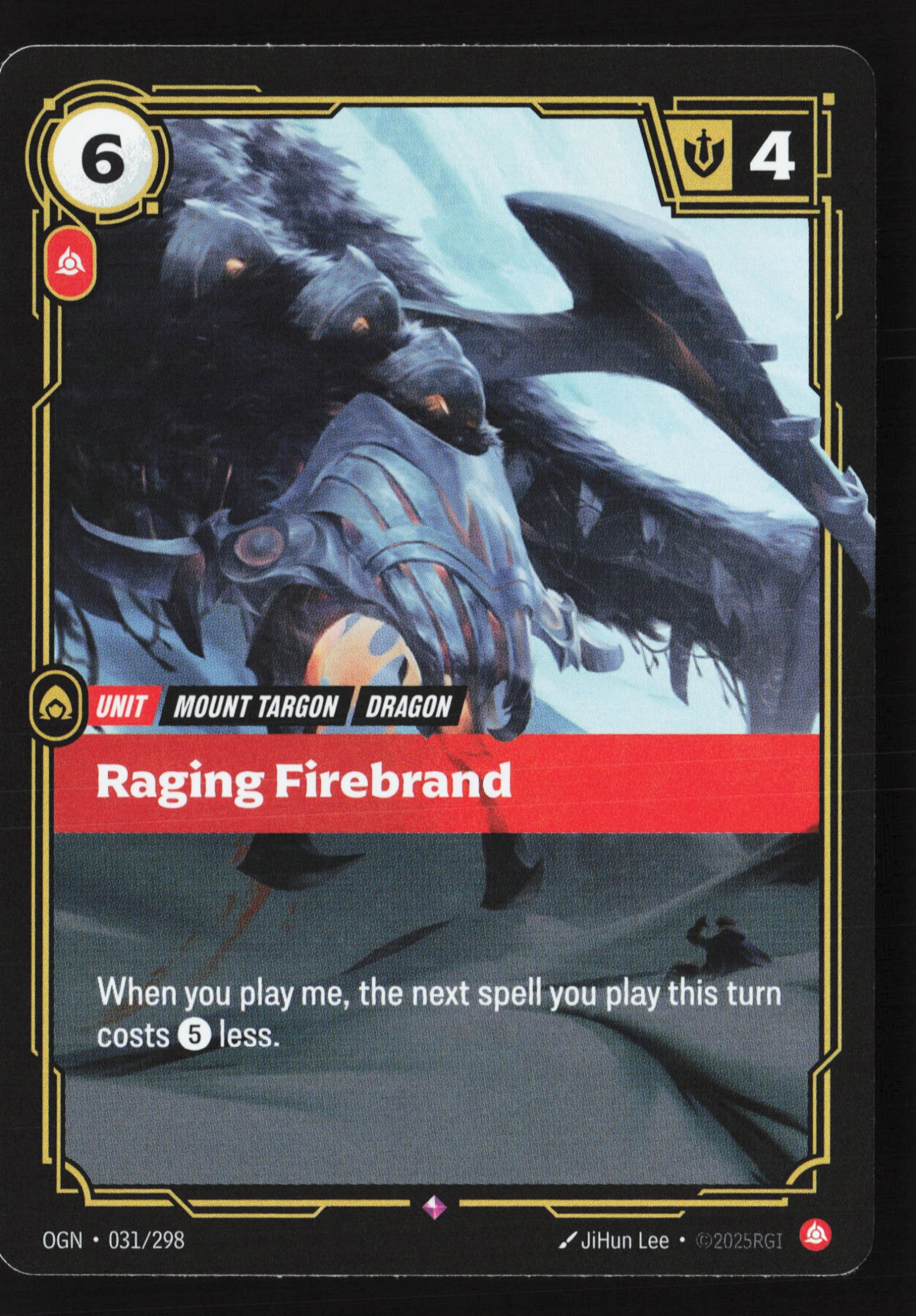Raging Firebrand (OGN 031) — Voorkant