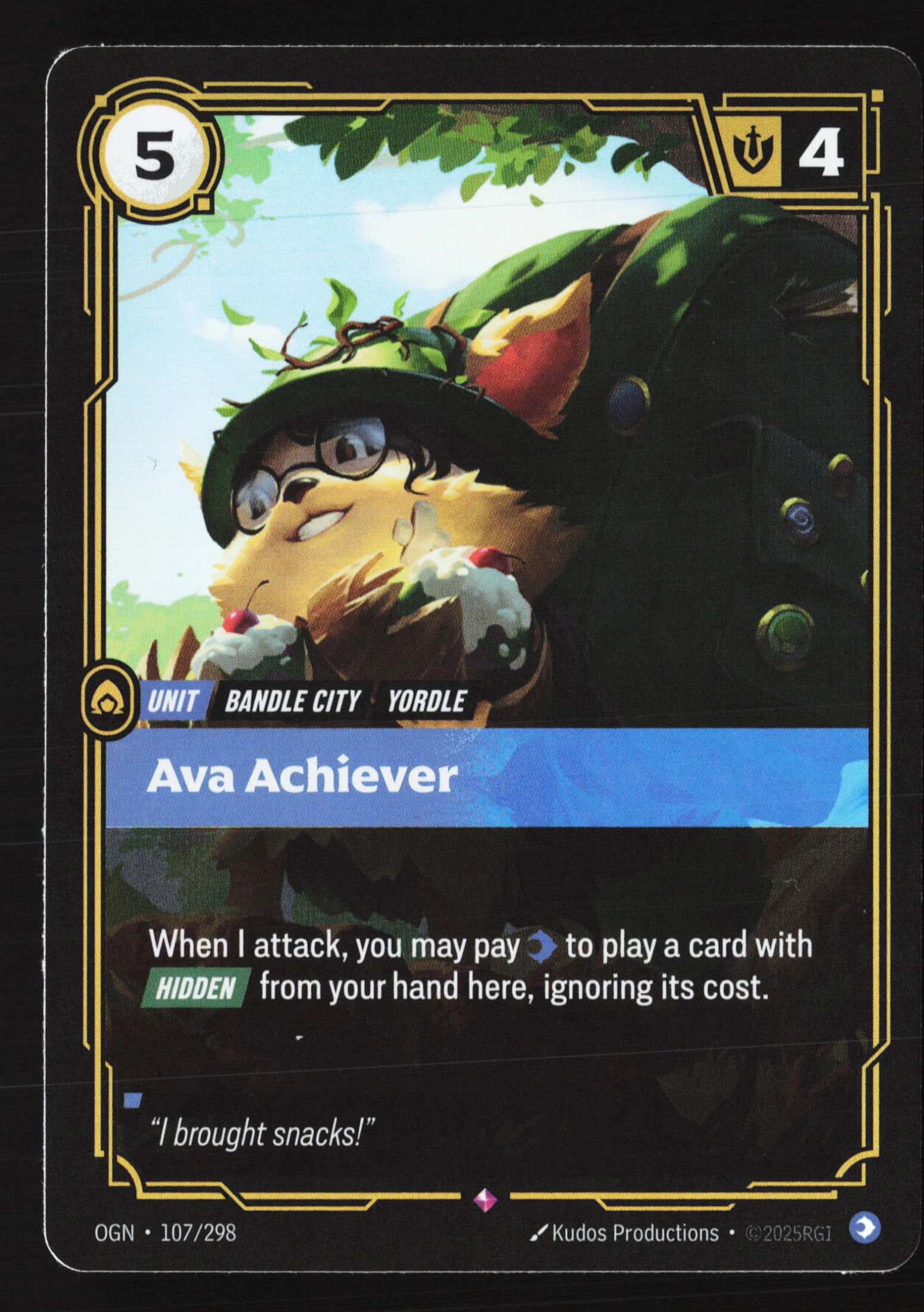 Ava Achiever (OGN 107) — Voorkant