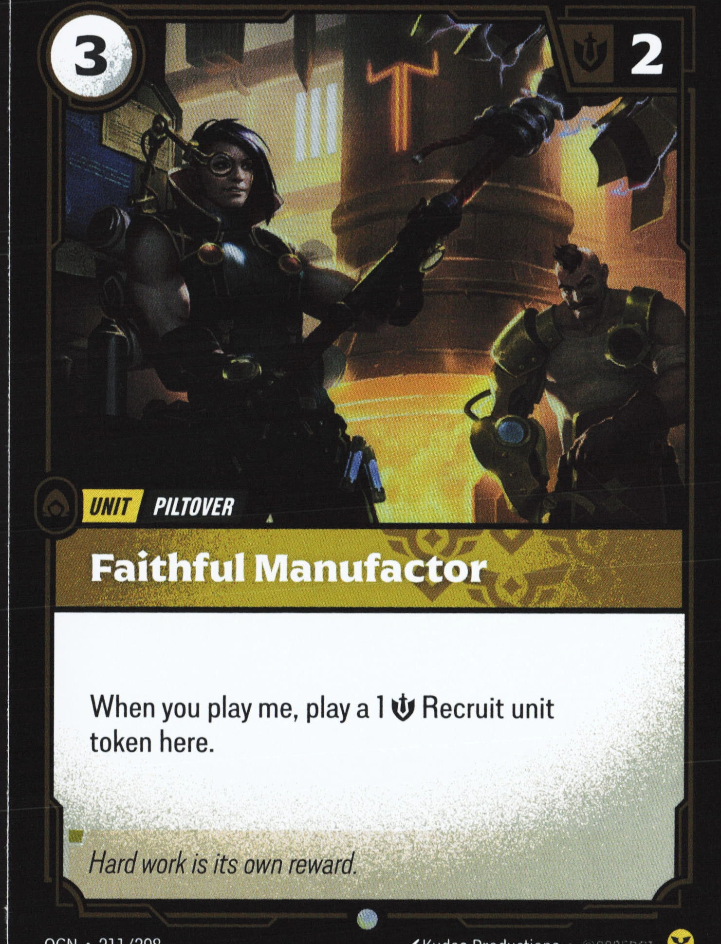 Faithful Manufactor (OGN 211) — Voorkant