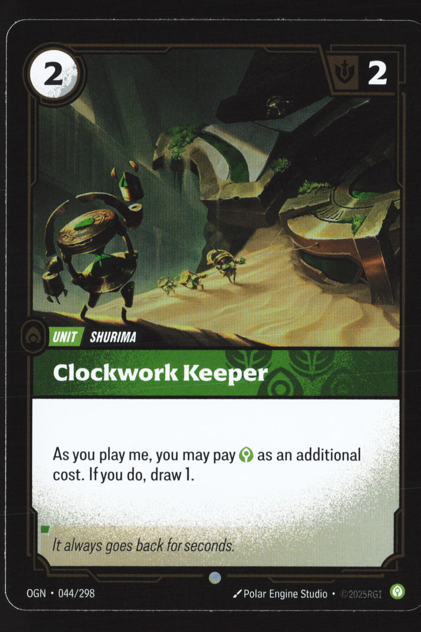 Clockwork Keeper (OGN 044) — Voorkant