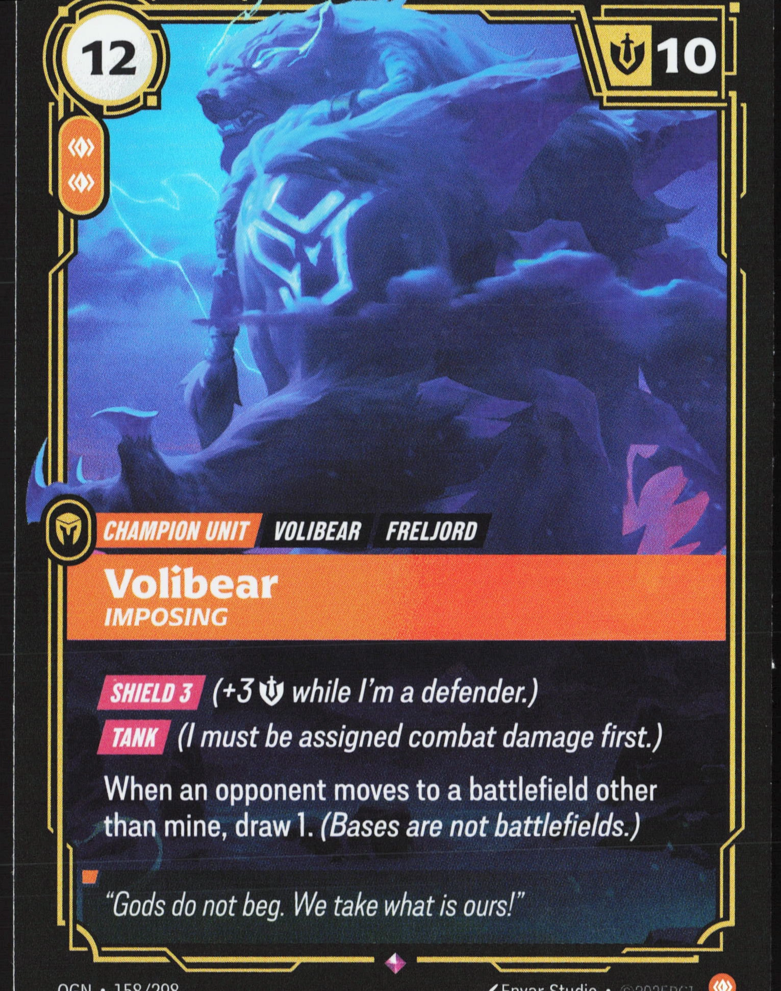 Volibear, Imposing (OGN 158) — Voorkant