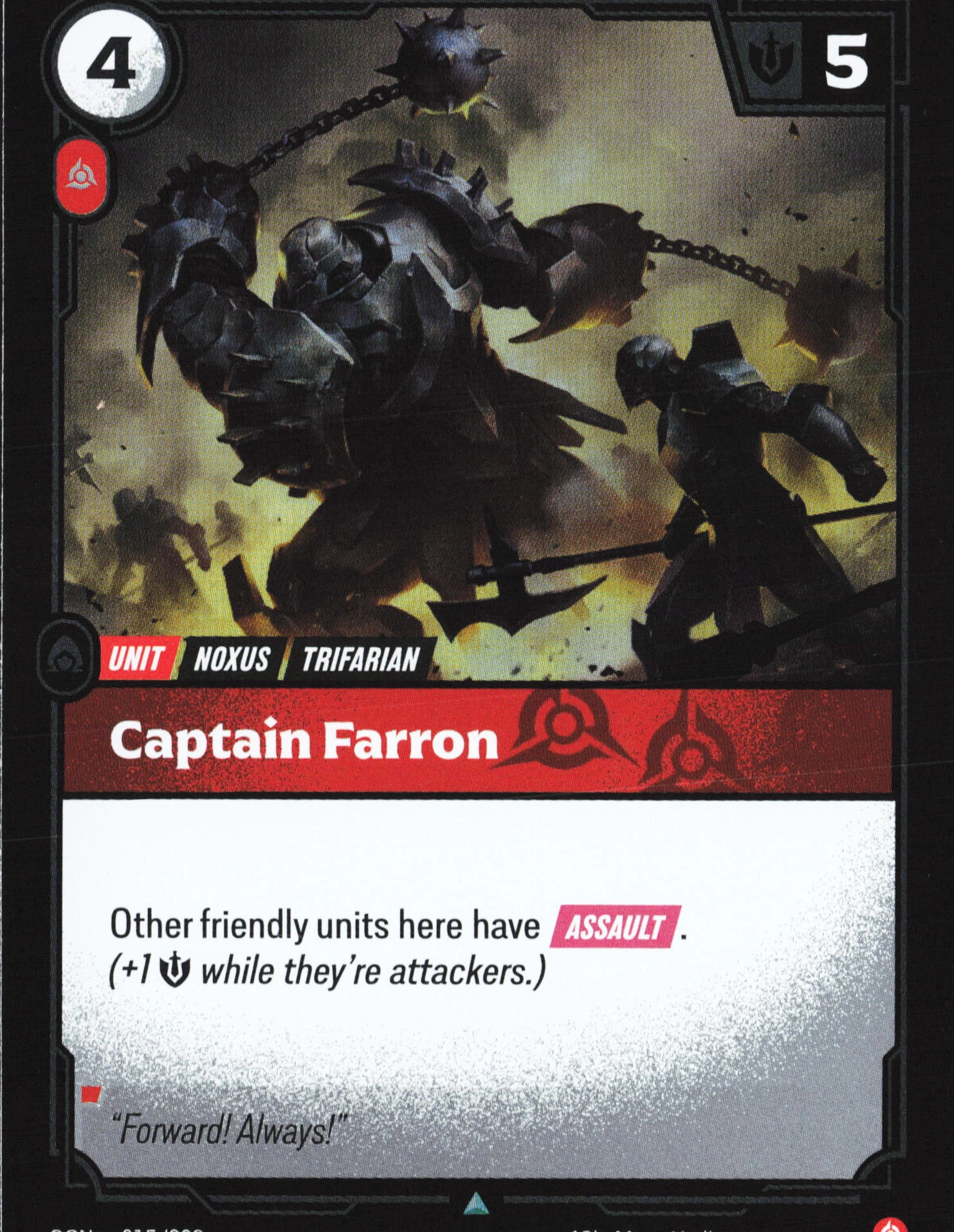 Captain Farron (OGN 015) — Voorkant