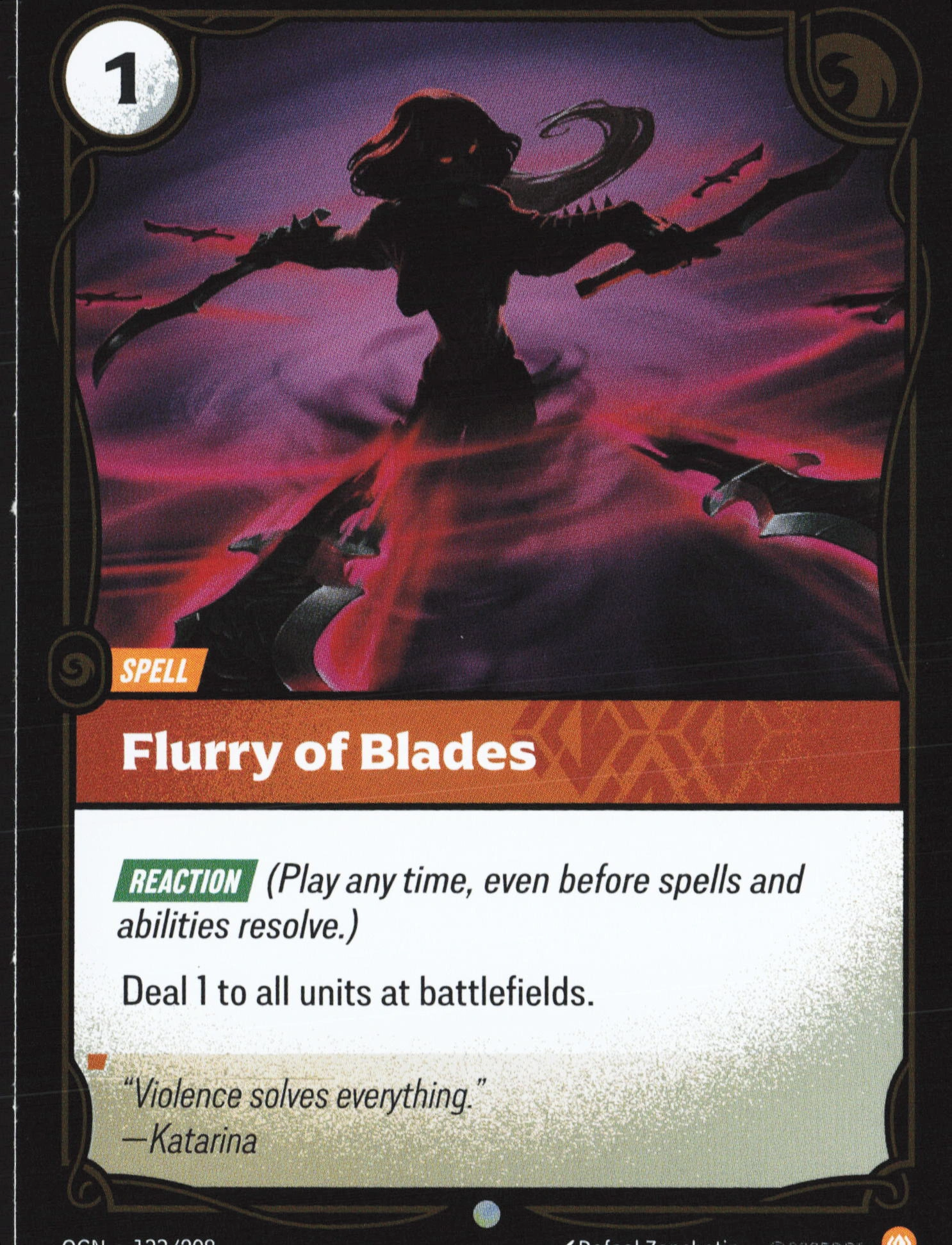 Flurry Of Blades (OGN 133) — Voorkant
