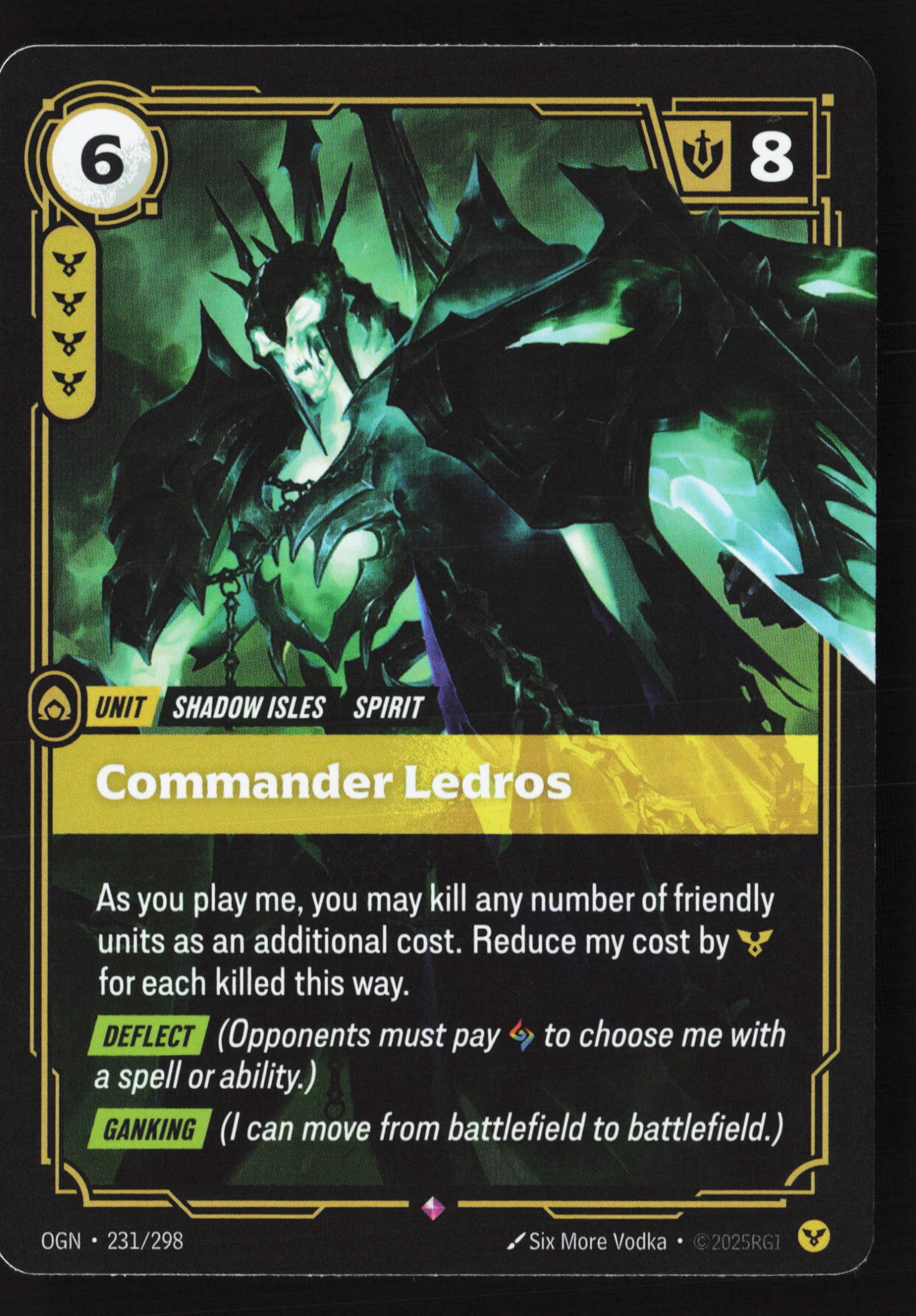 Commander Ledros (OGN 231) — Voorkant