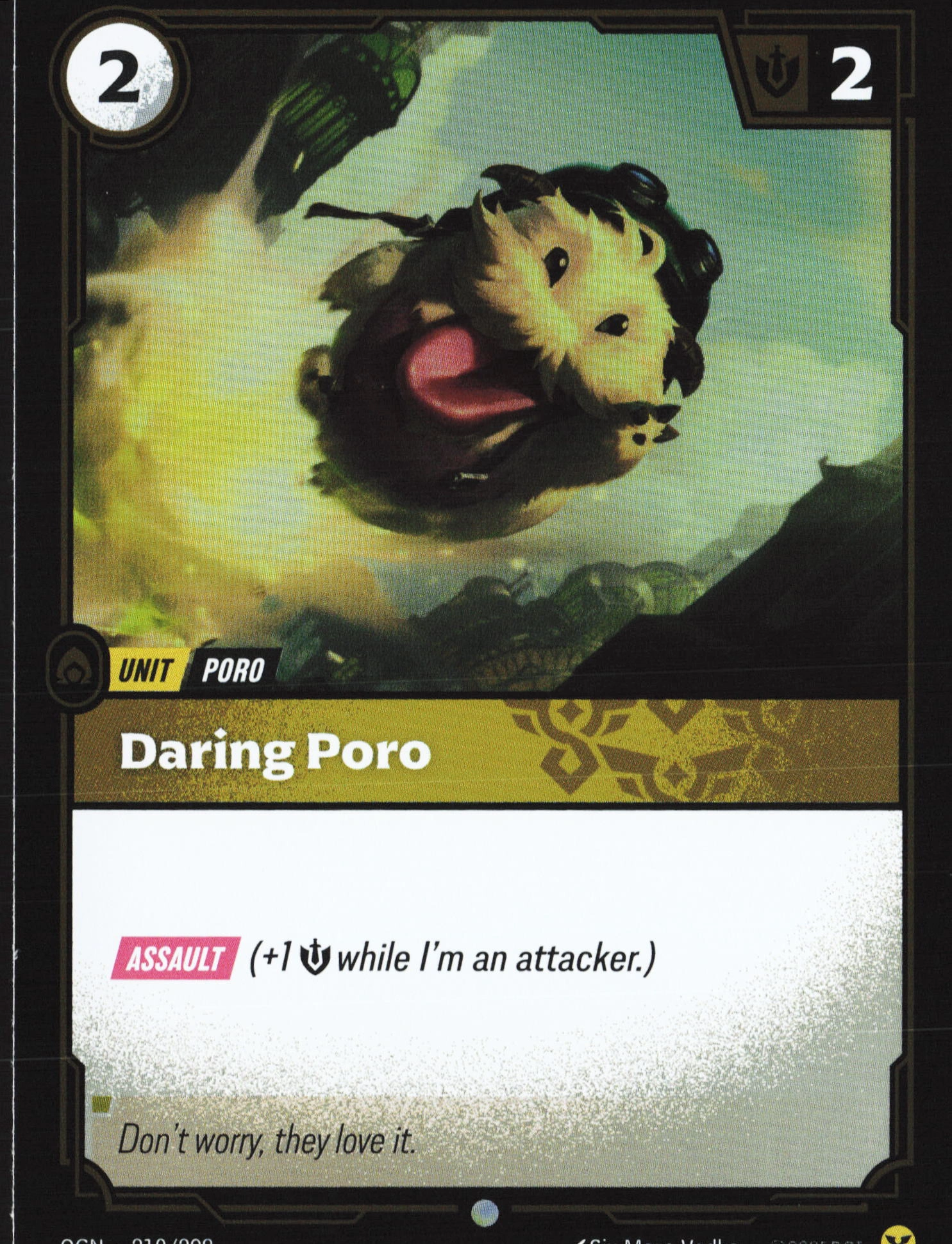 Daring Poro (OGN 210) — Voorkant