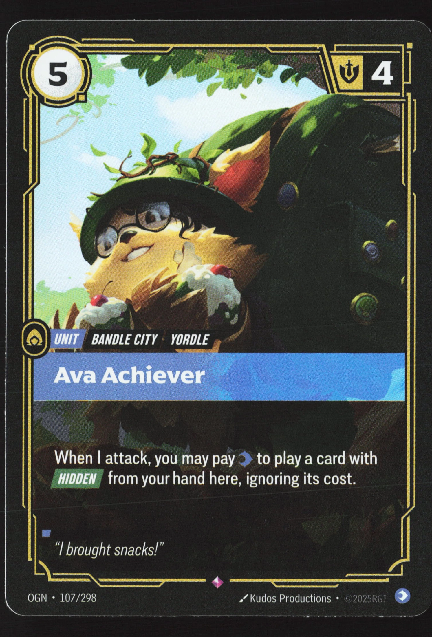 Ava Achiever (OGN 107) — Voorkant