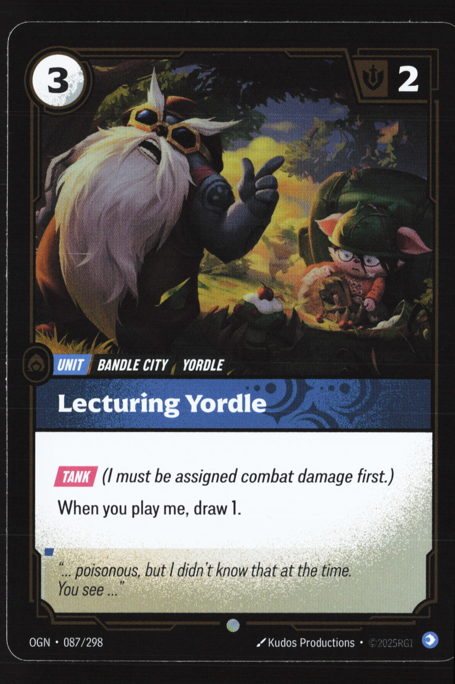 Lecturing Yordle (OGN 087) — Voorkant