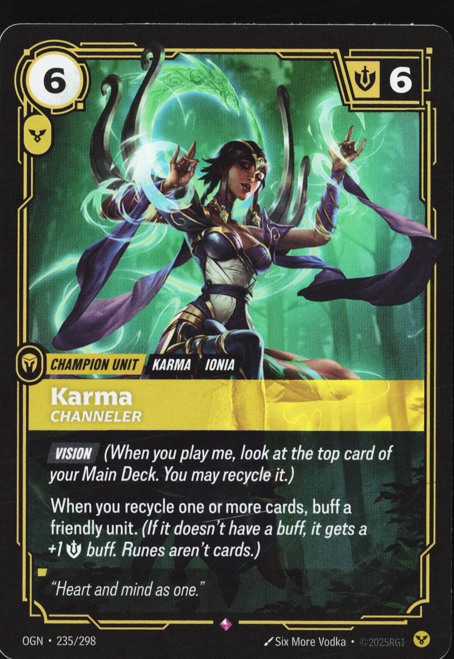 Karma, Channeler (OGN 235) — Voorkant