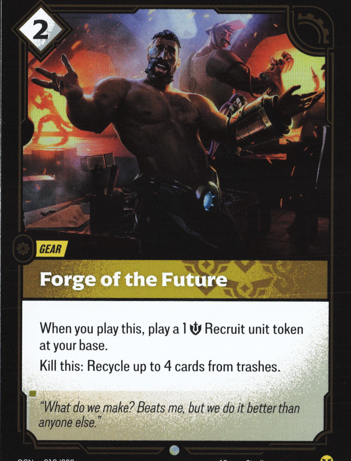 Forge Of The Future (OGN 212) — Voorkant
