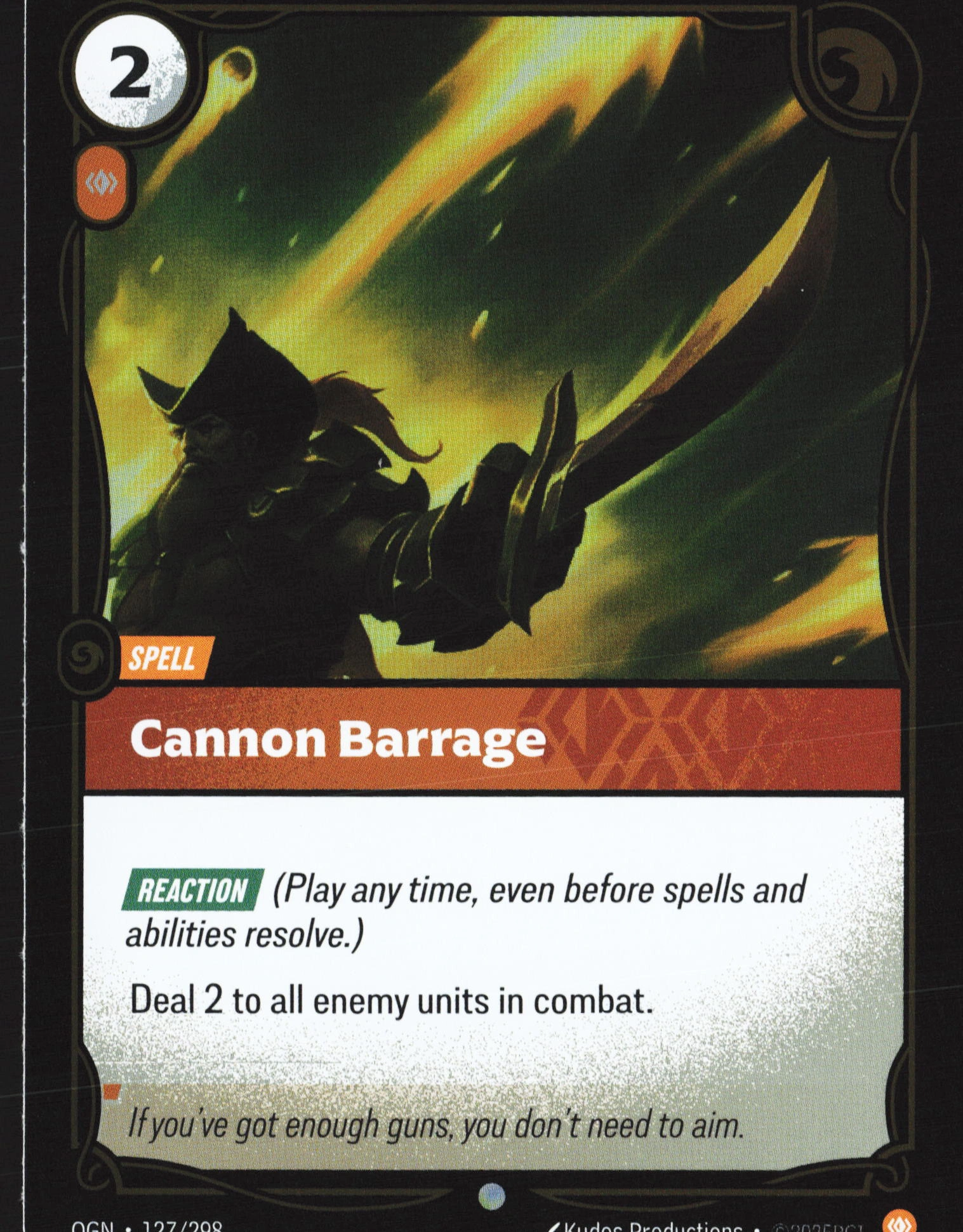 Cannon Barrage (OGN 127) — Voorkant