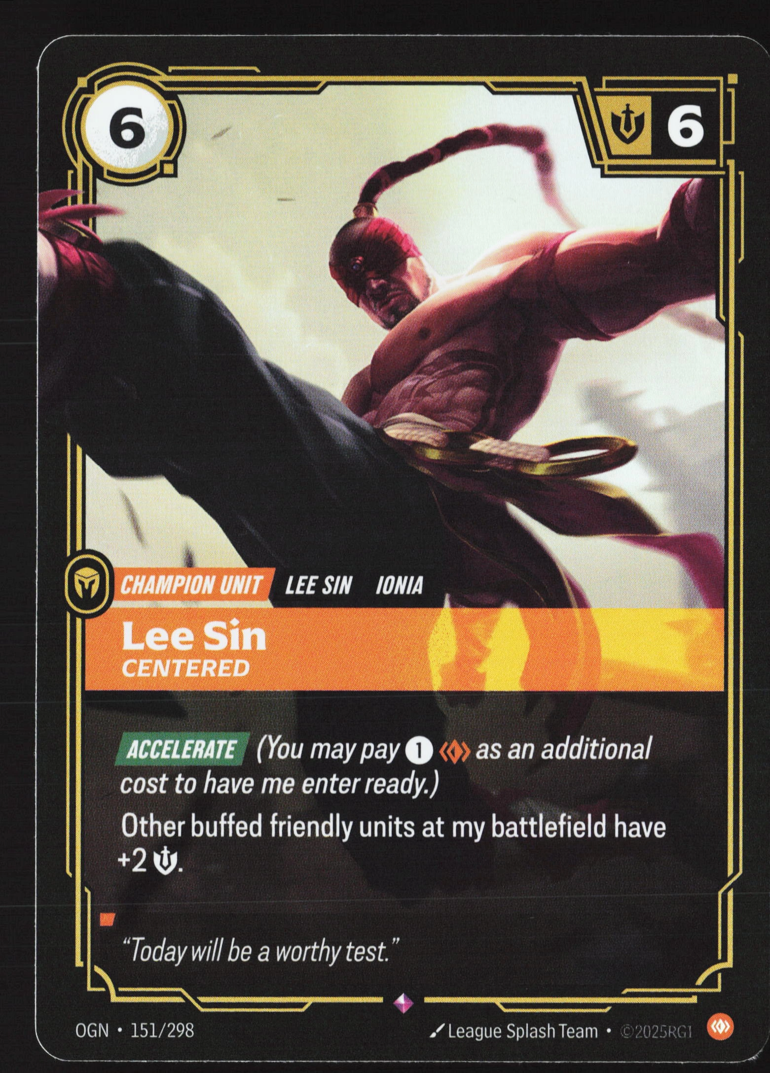 Lee Sin, Centered (OGN 151) — Voorkant