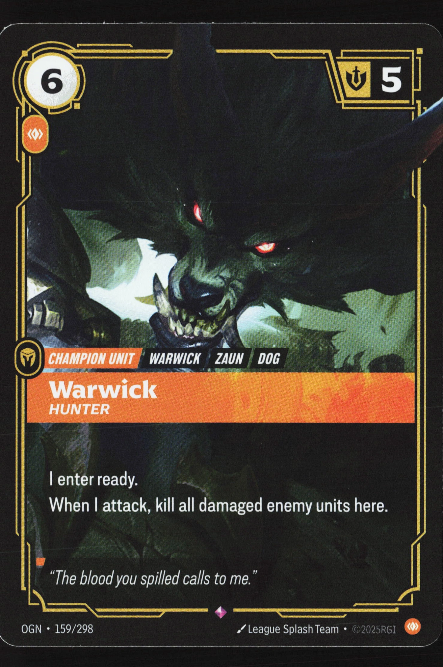 Warwick, Hunter (OGN 159) — Voorkant