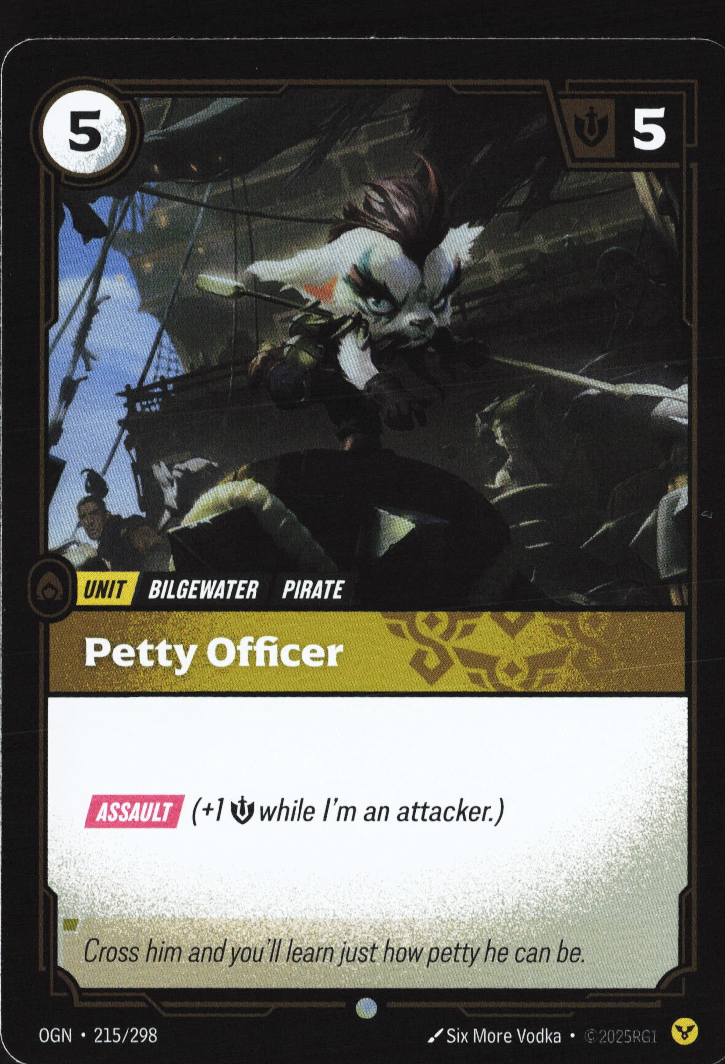 Petty Officer (OGN 215) — Voorkant