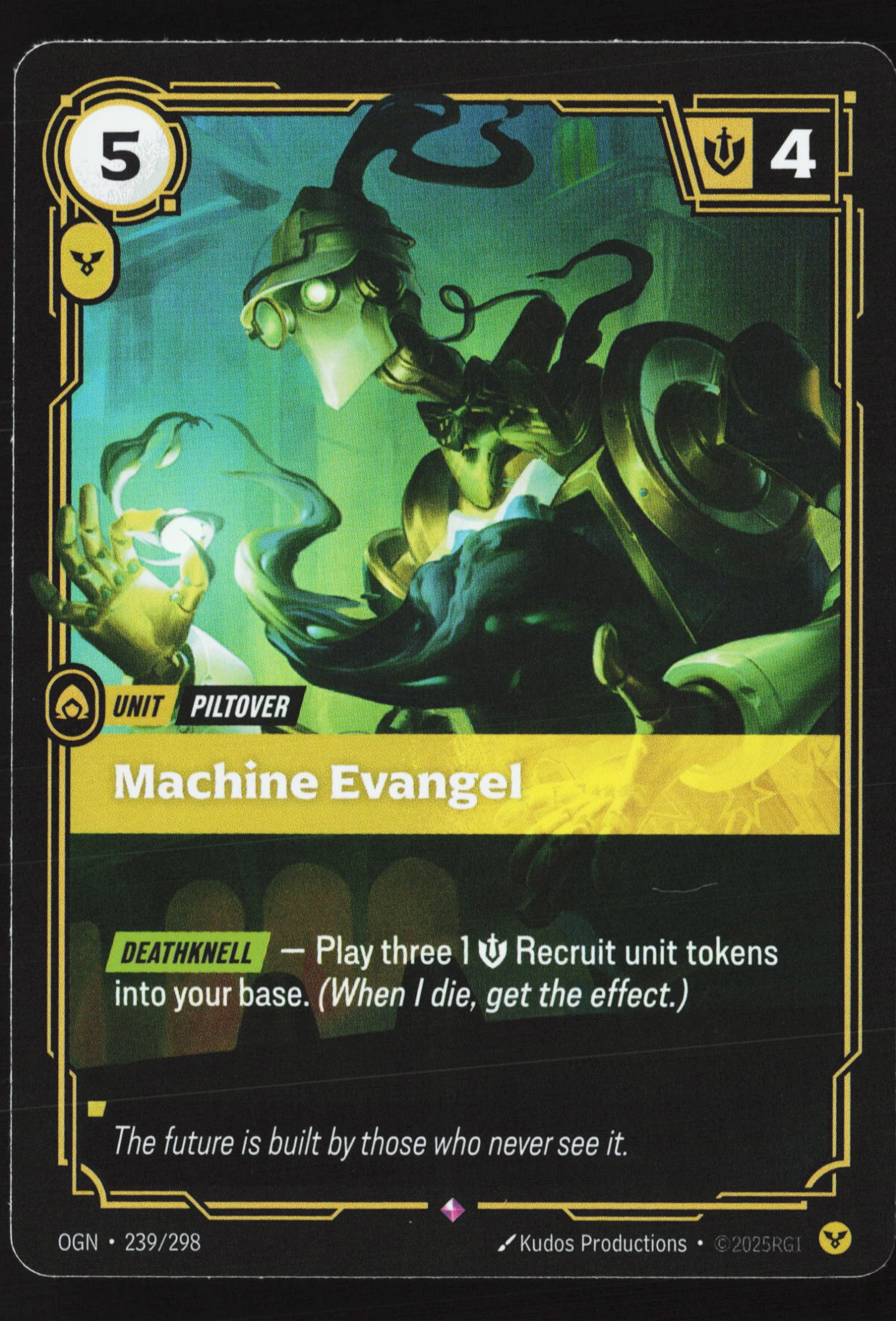 Machine Evangel (OGN 239) — Voorkant
