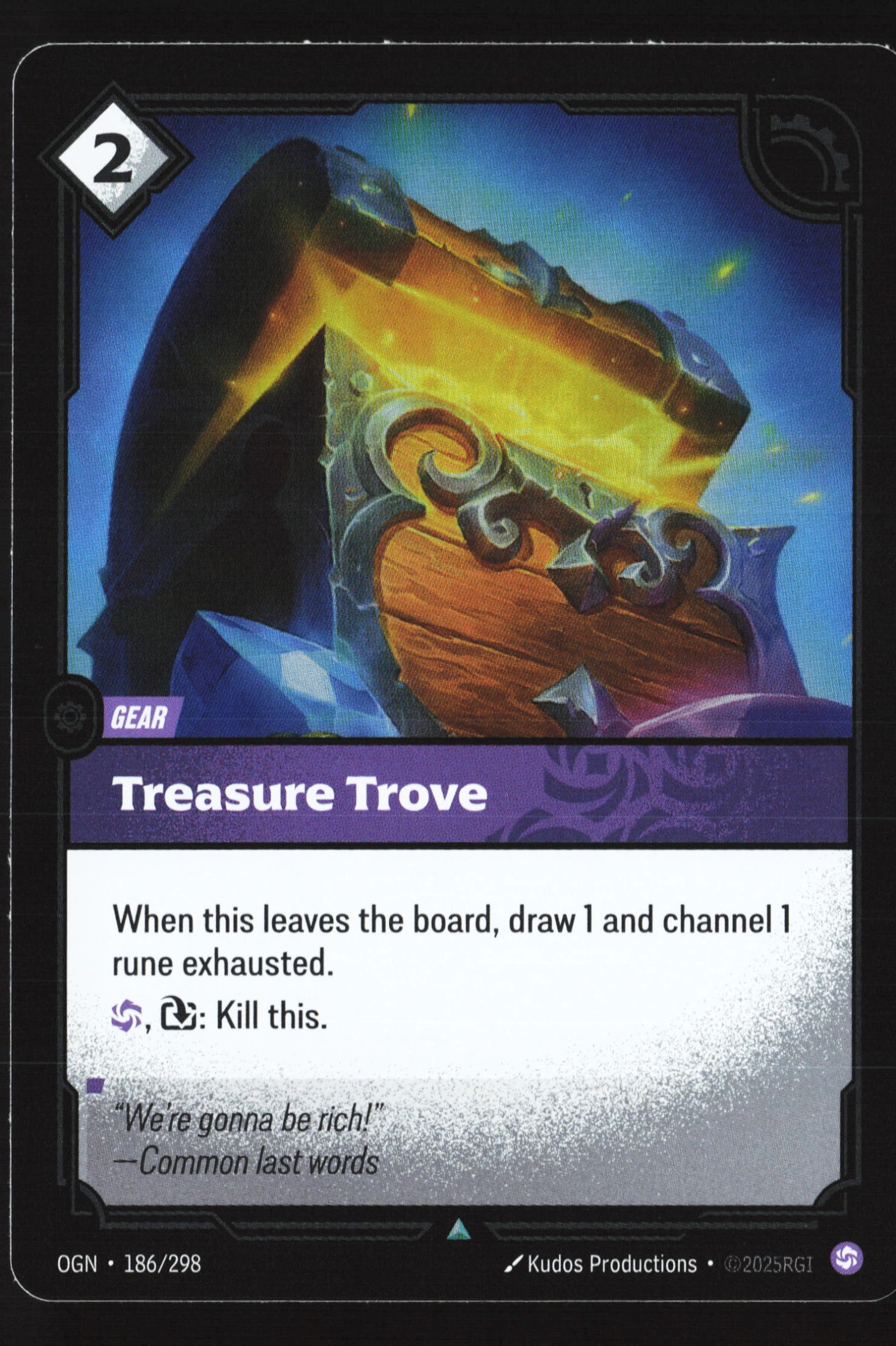 Treasure Trove (OGN 186) — Voorkant