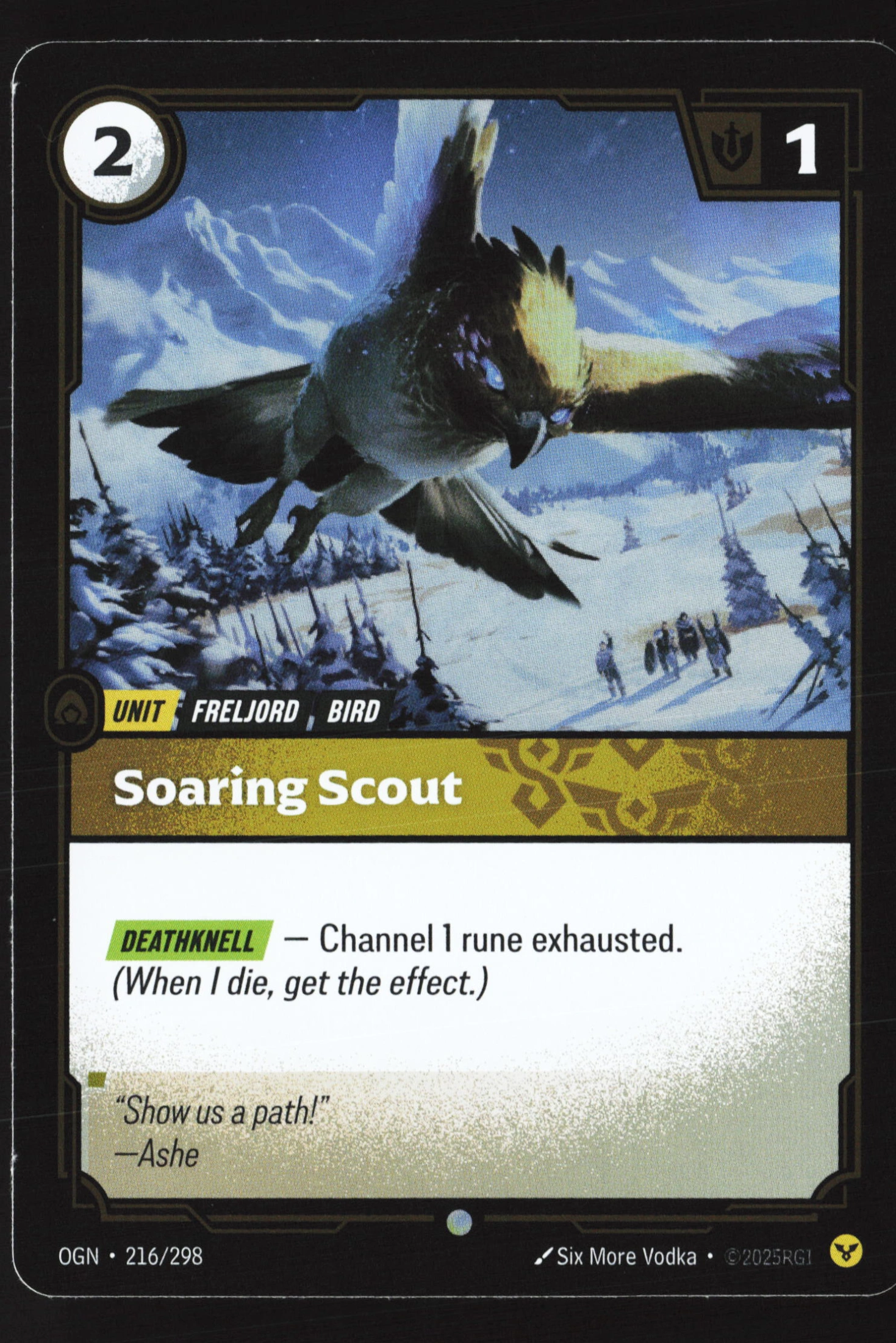 Soaring Scout (OGN 216) — Voorkant
