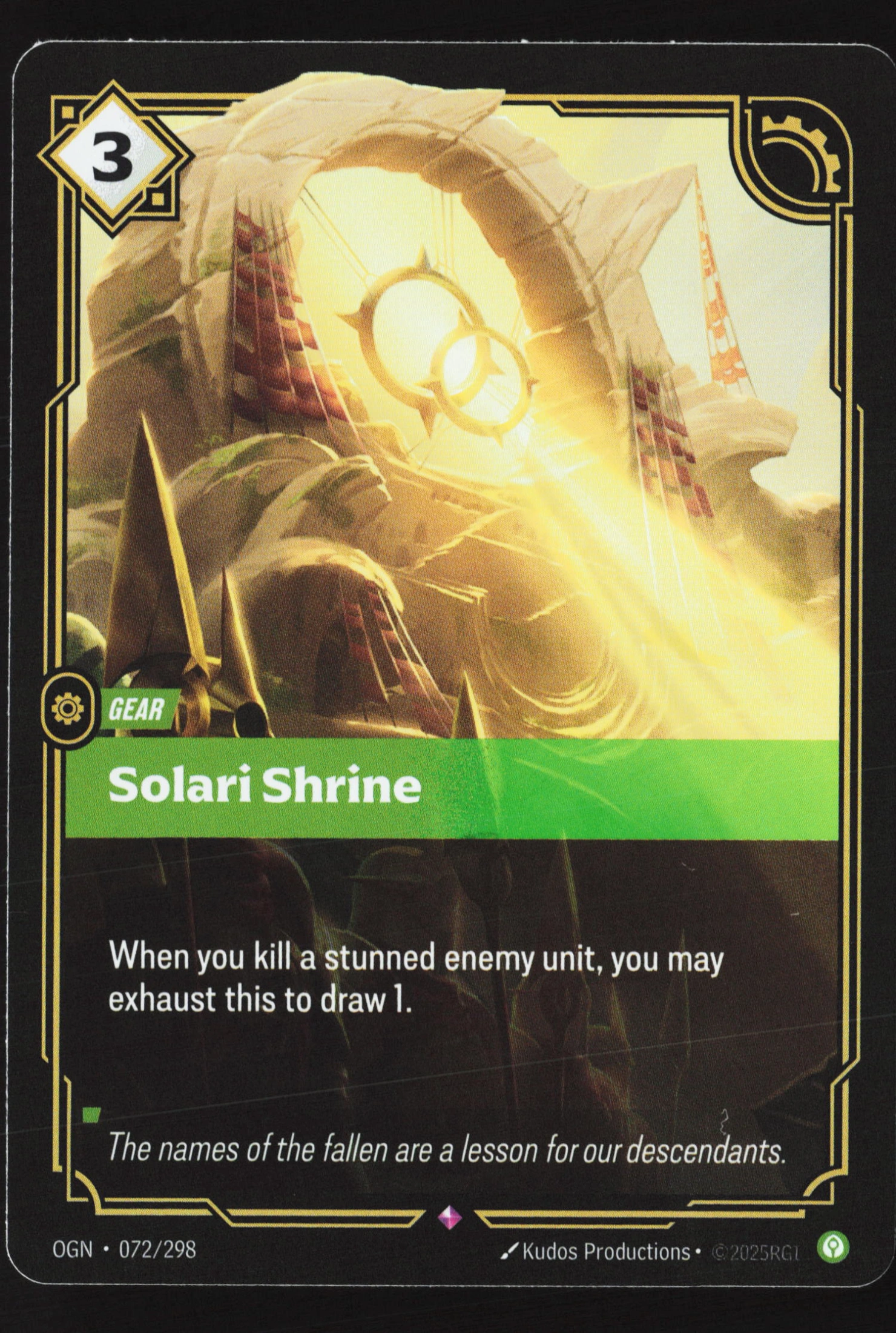 Solari Shrine (OGN 072) — Voorkant