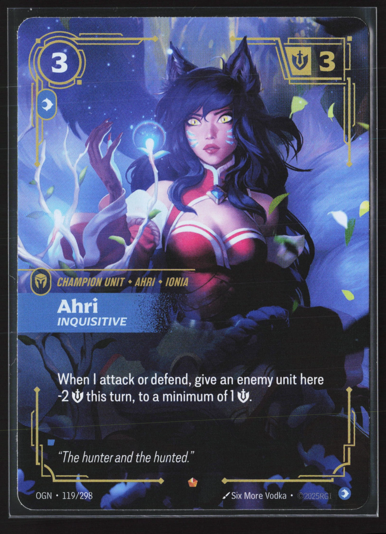 Ahri, Inquisitive (OGN 119) — Voorkant