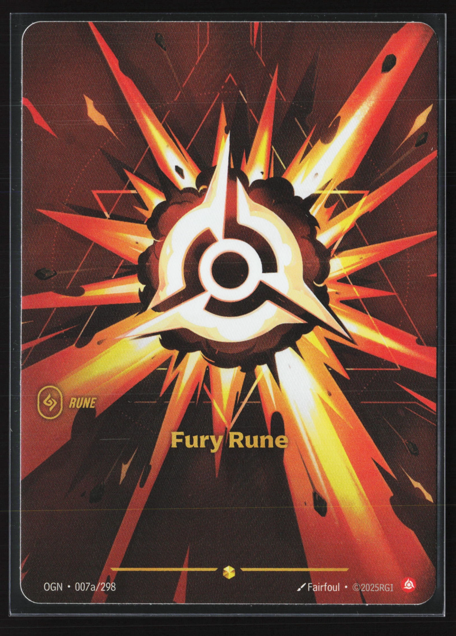 Fury Rune (OGN 7a) — Voorkant