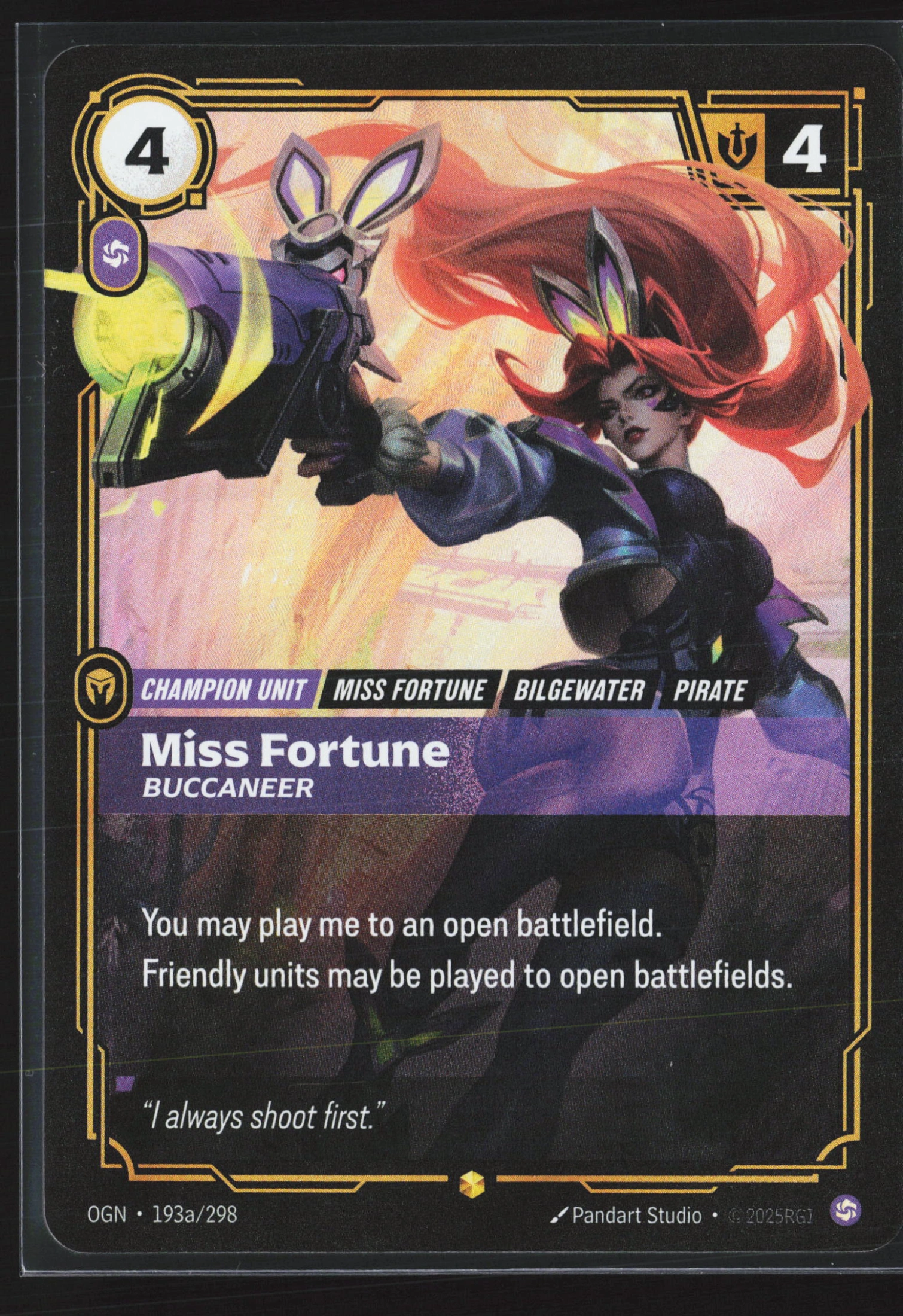 Miss Fortune, Buccaneer (OGN 193a) — Voorkant