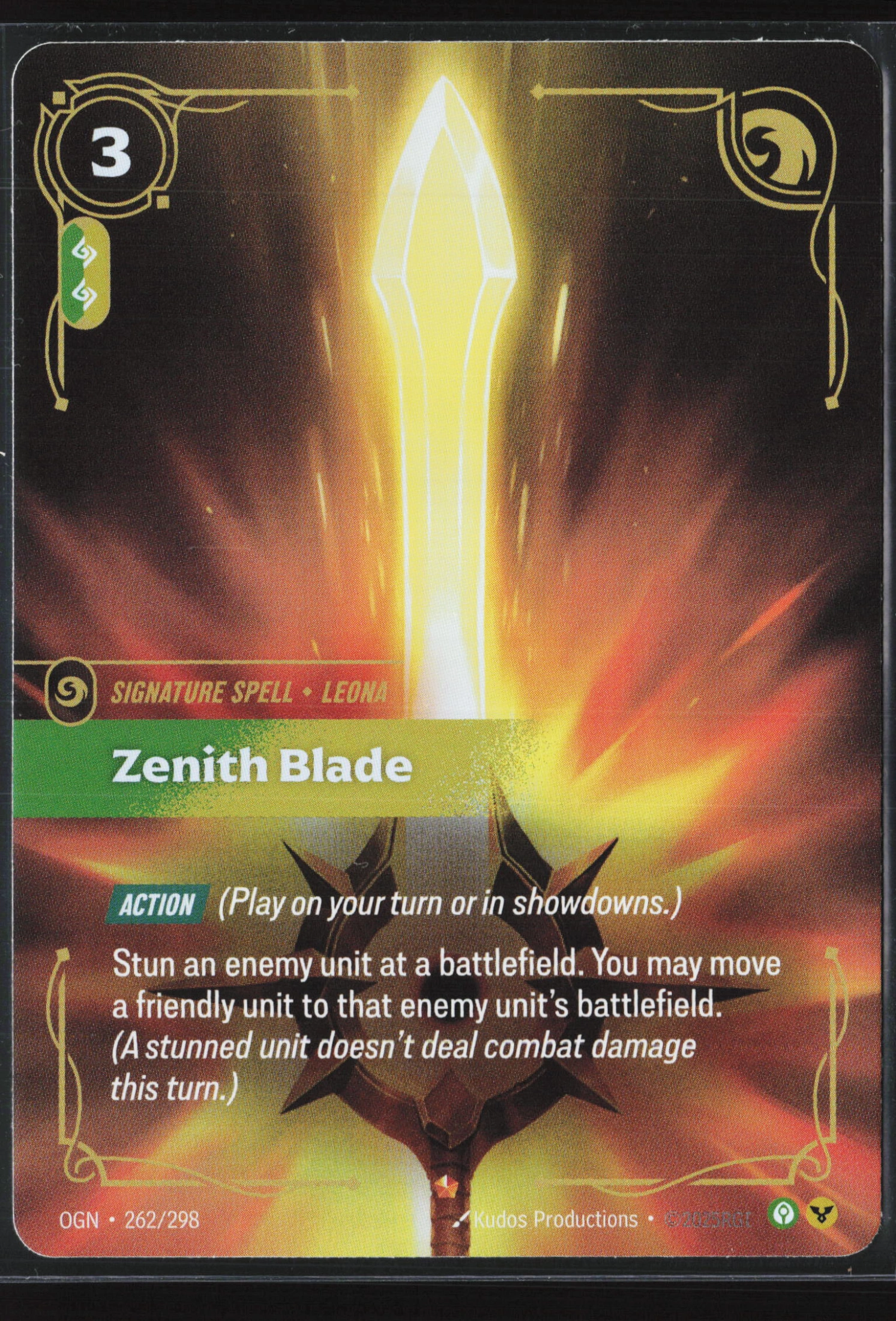 Zenith Blade (OGN 262) — Voorkant