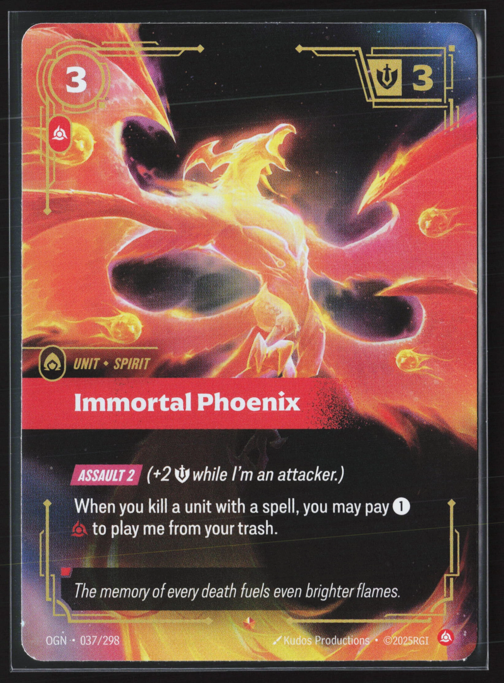 Immortal Phoenix (OGN 037) — Voorkant