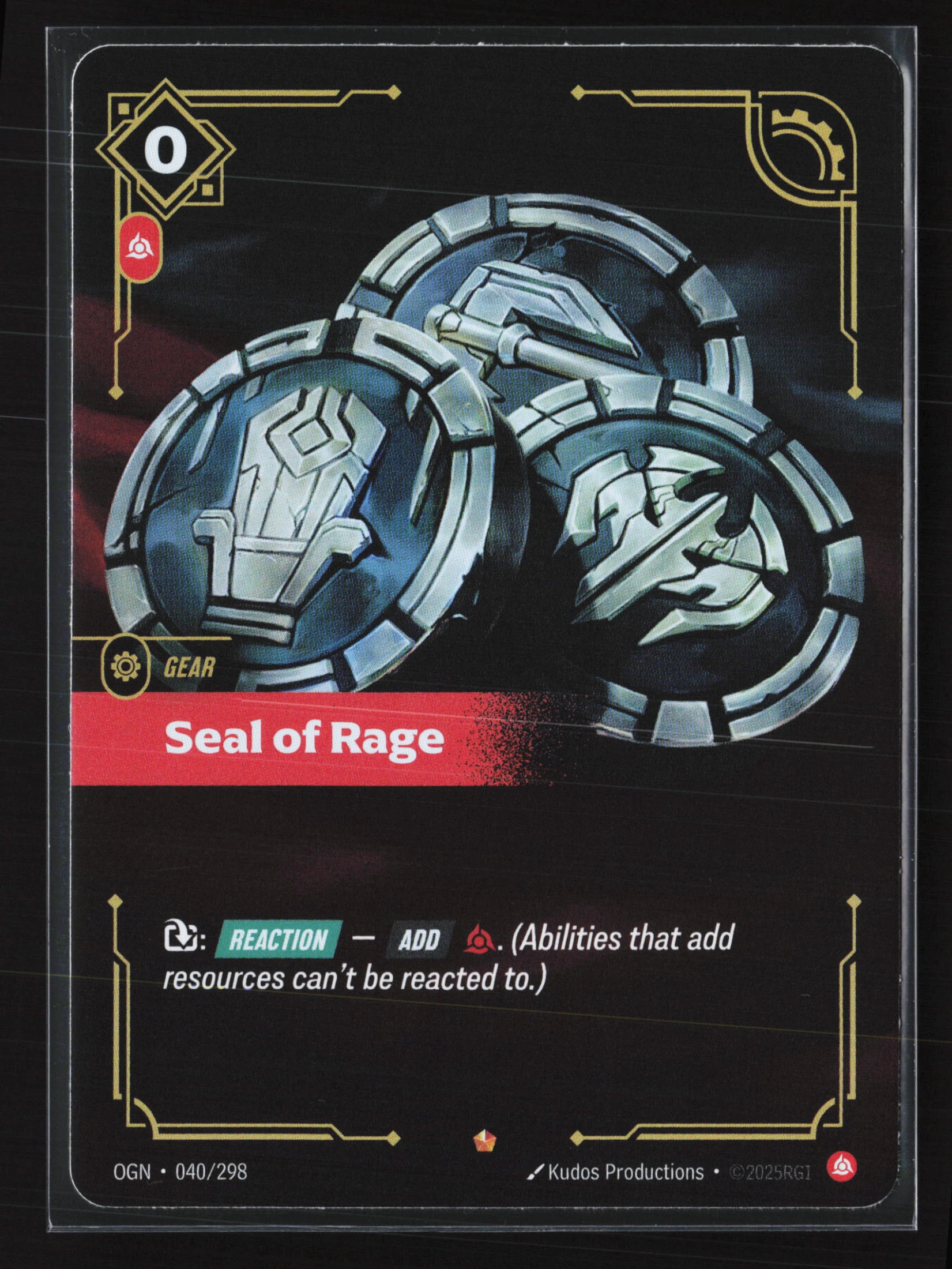 Seal Of Rage (OGN 040) — Voorkant