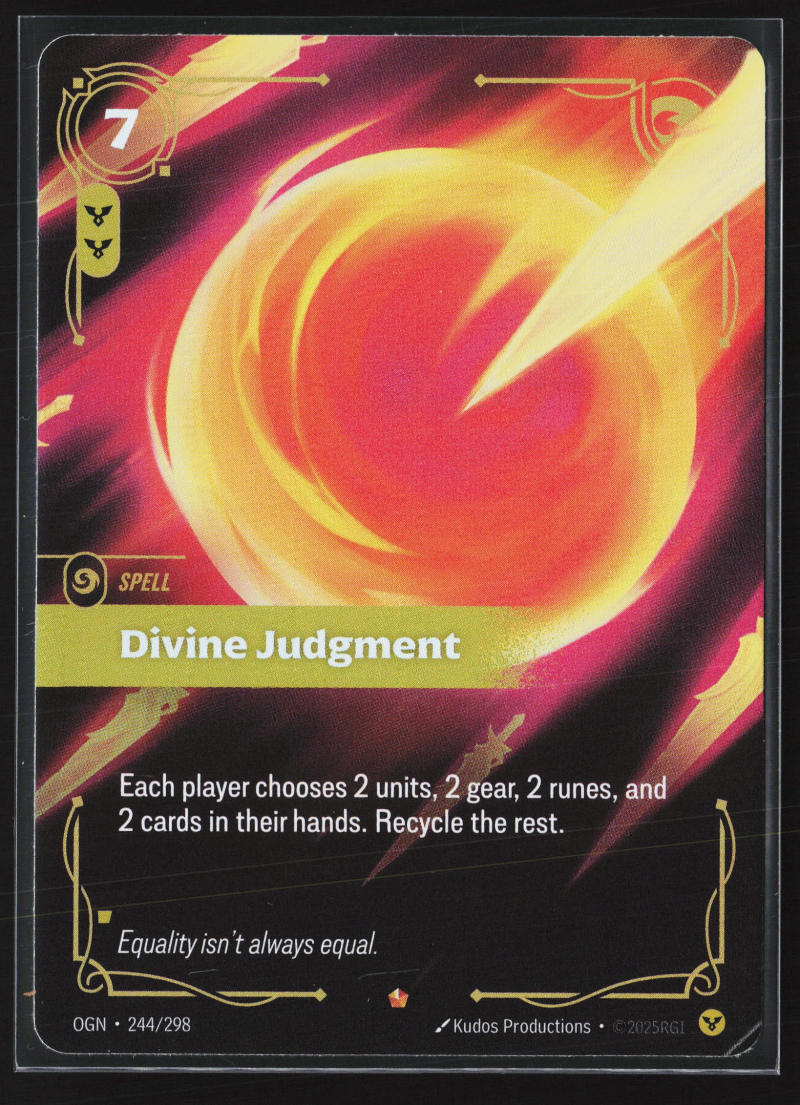 Divine Judgment (OGN 244) — Voorkant