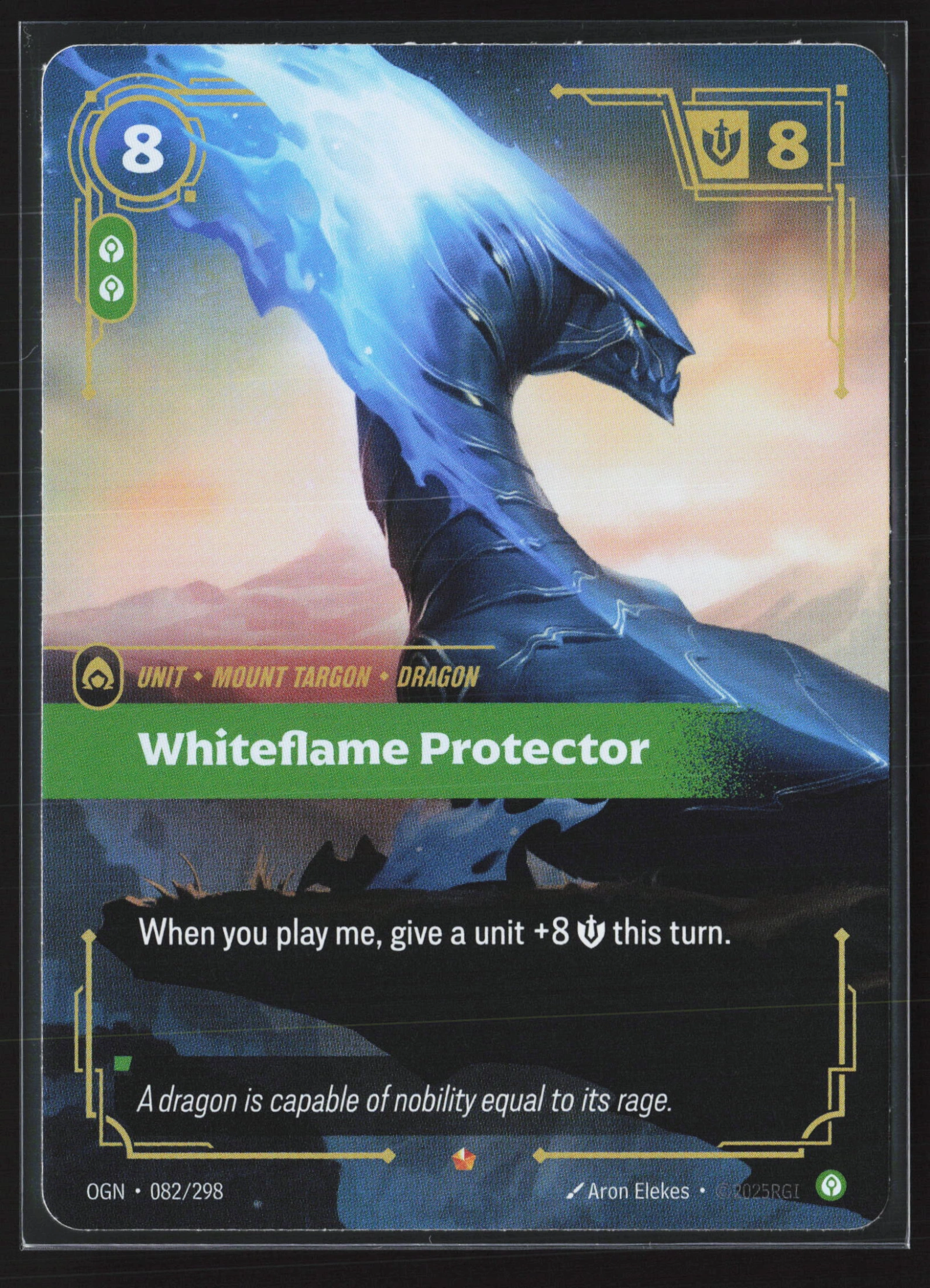 Whiteflame Protector (OGN 082) — Voorkant