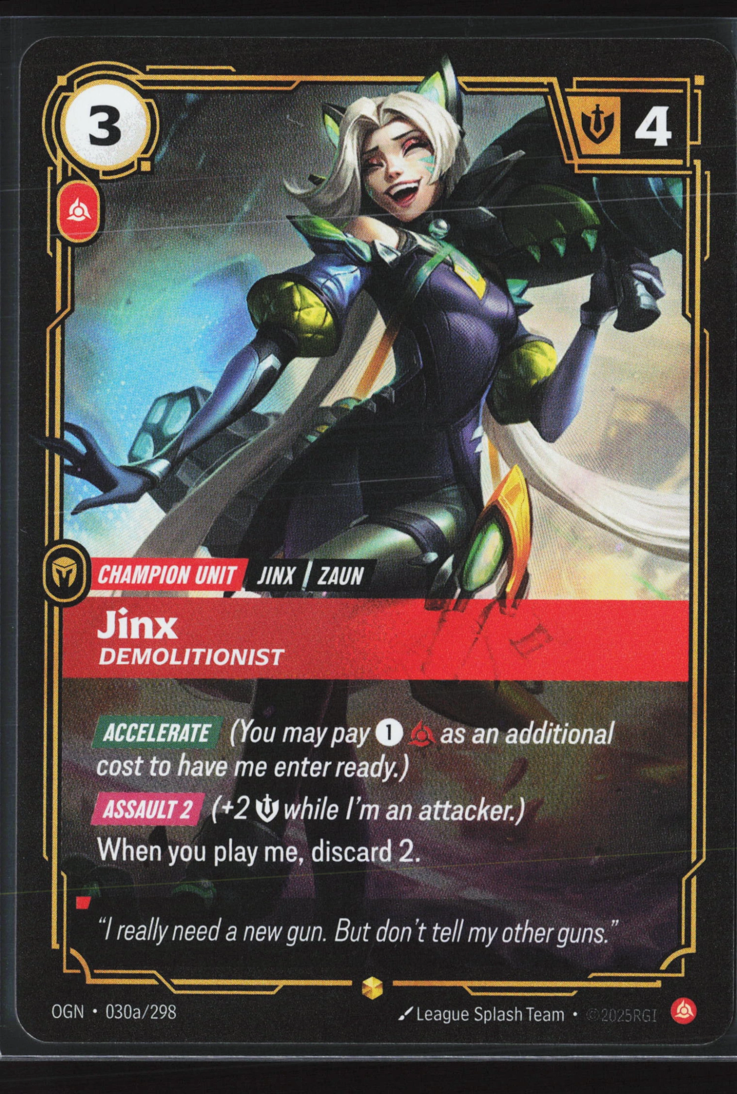 Jinx, Demolitionist (OGN 30a) — Voorkant