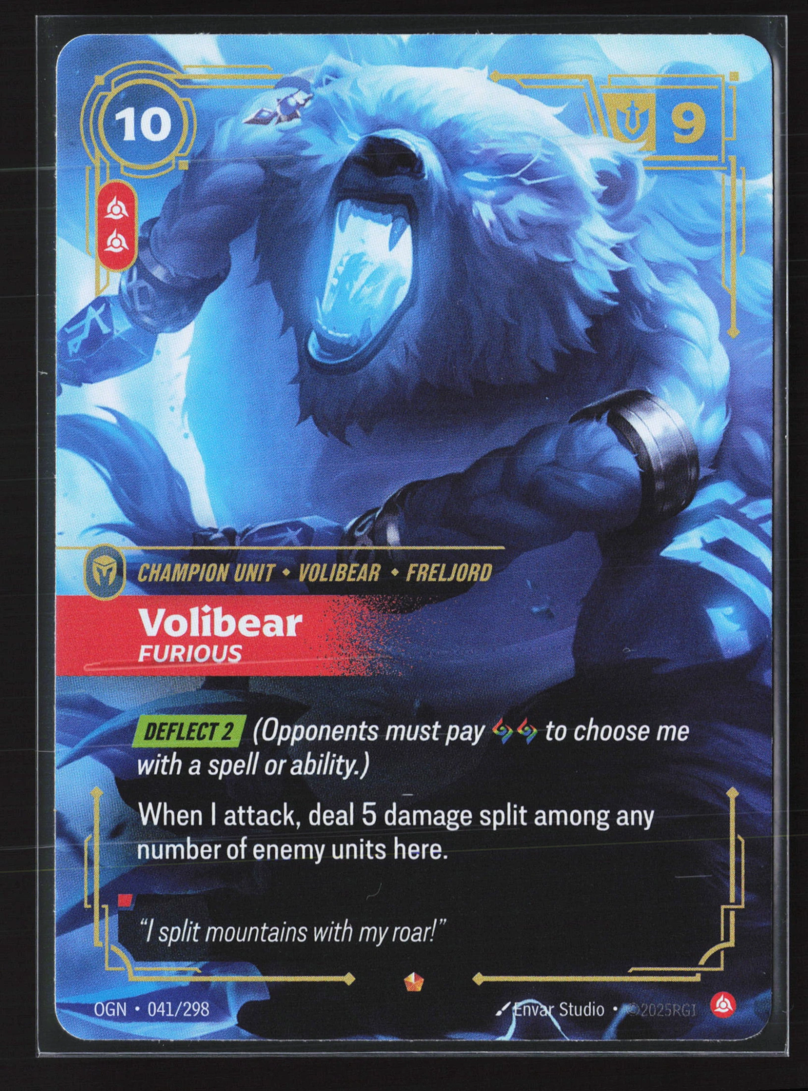 Volibear, Furious (OGN 041) — Voorkant