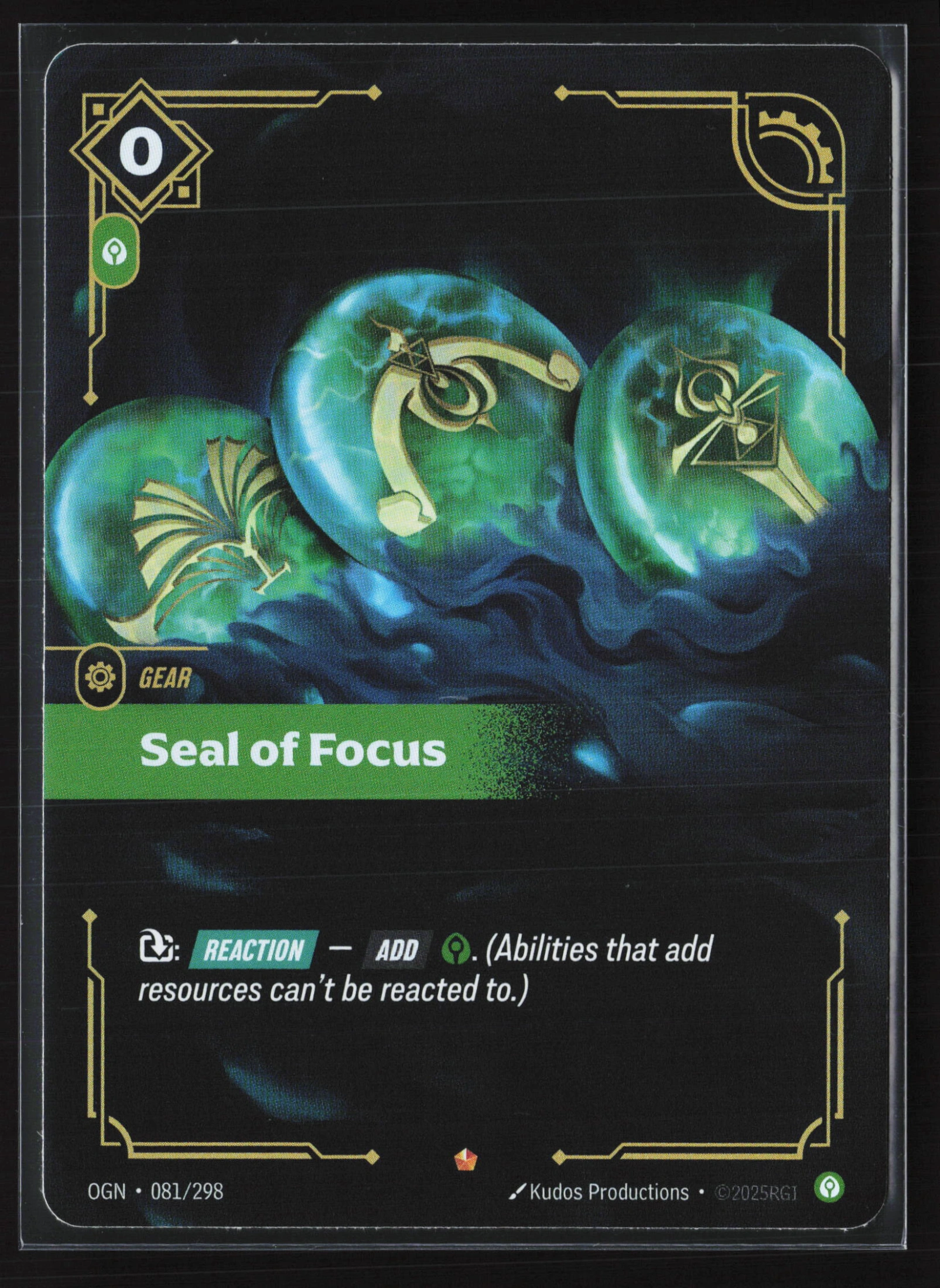 Seal Of Focus (OGN 081) — Voorkant