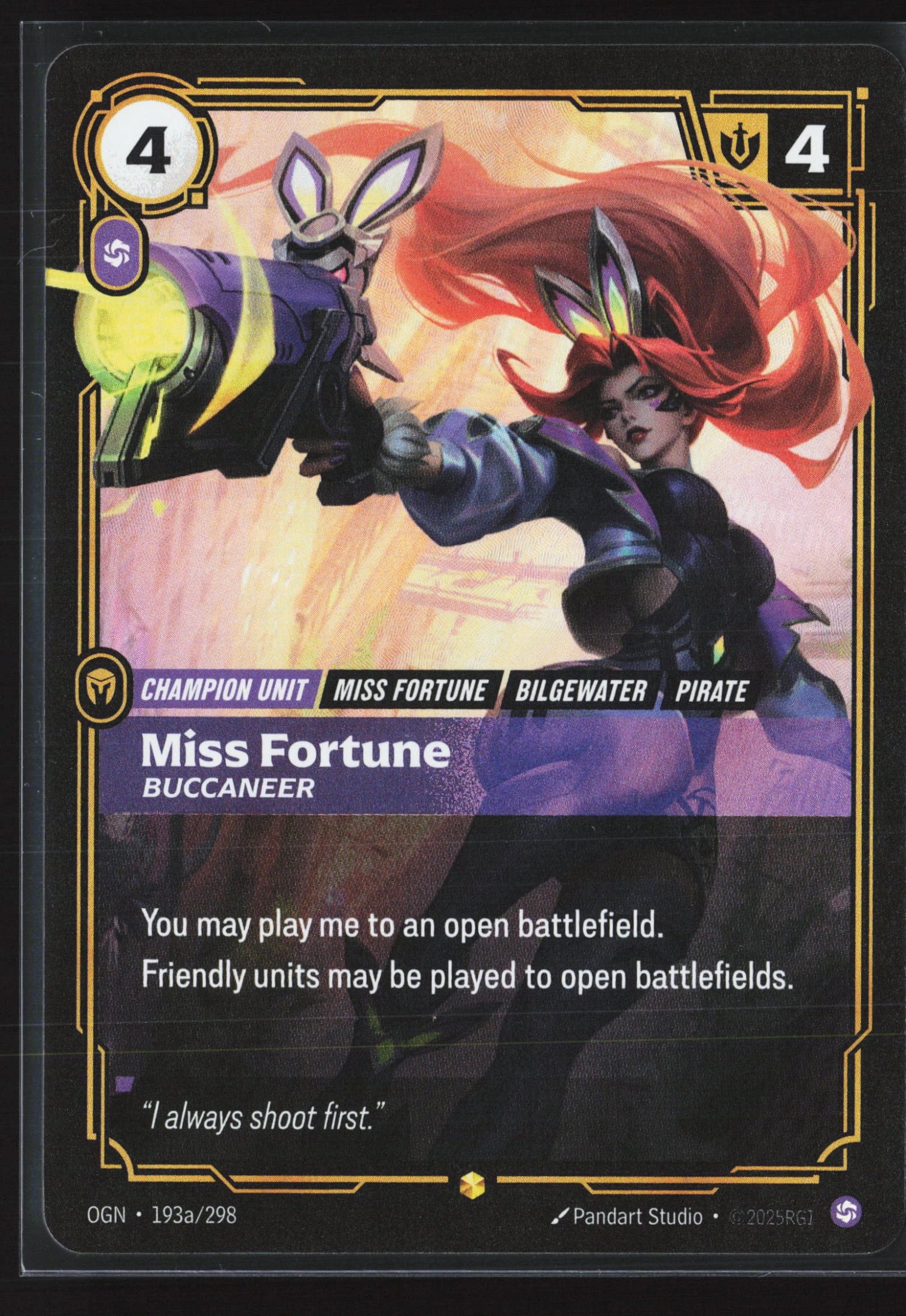 Miss Fortune, Buccaneer (OGN 193a) — Voorkant