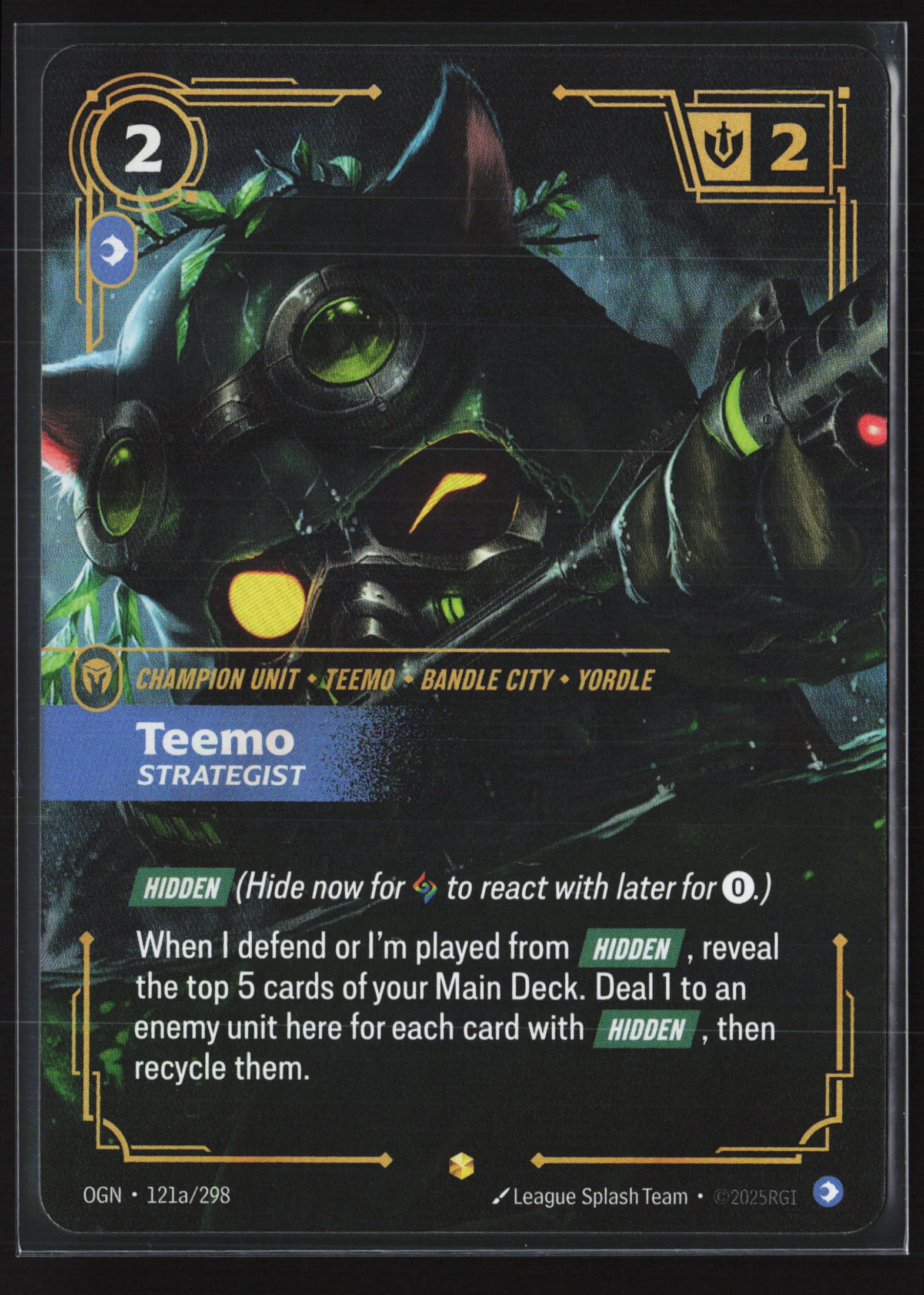 Teemo, Strategist (OGN 121a) — Voorkant