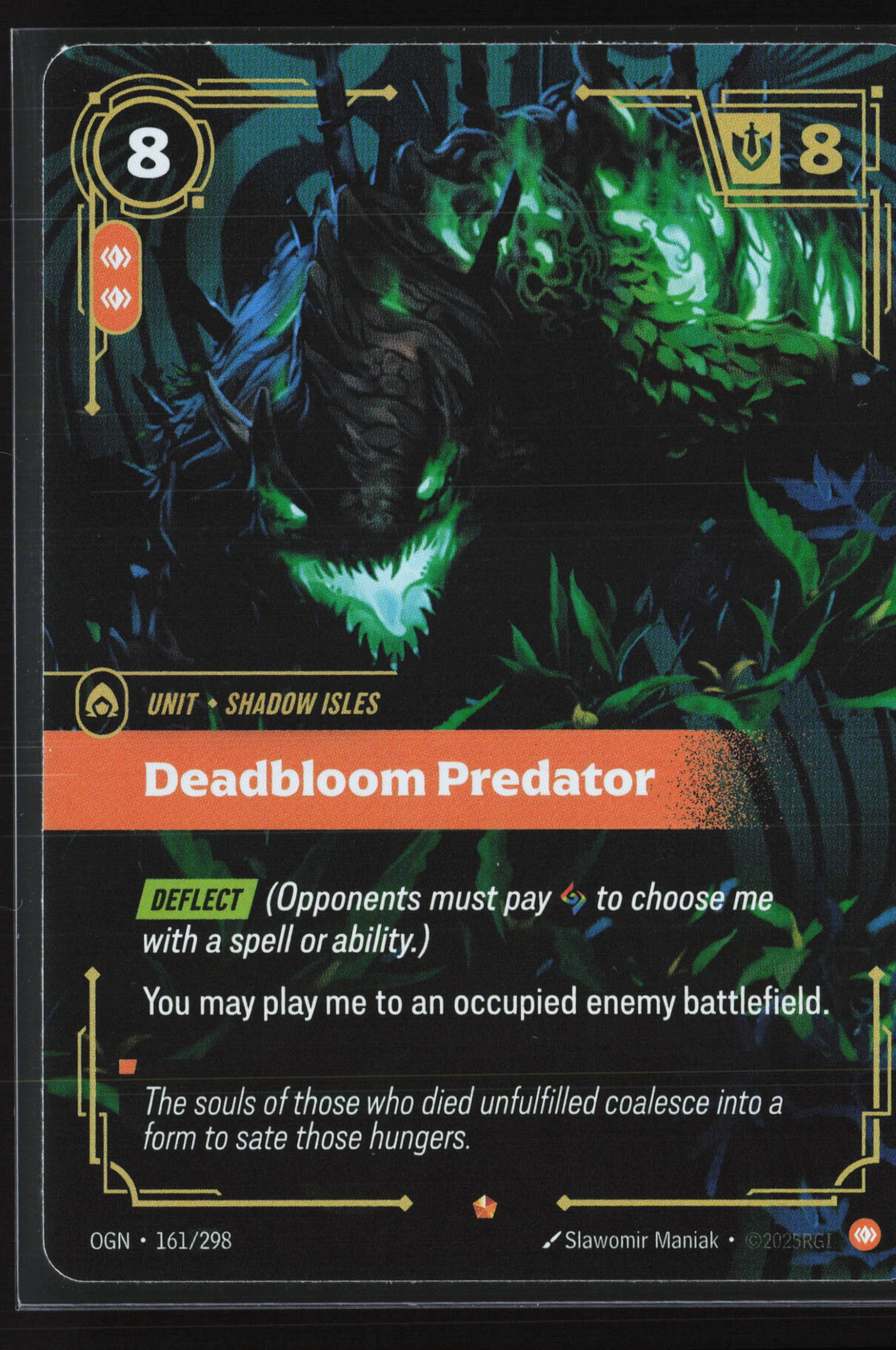 Deadbloom Predator (OGN 161) — Voorkant