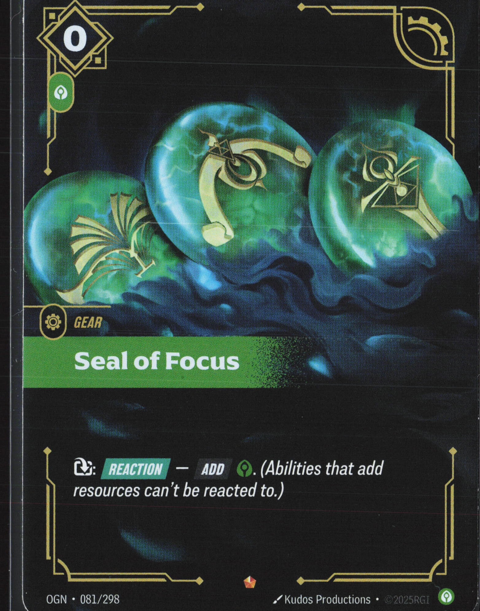 Seal Of Focus (OGN 081) — Voorkant
