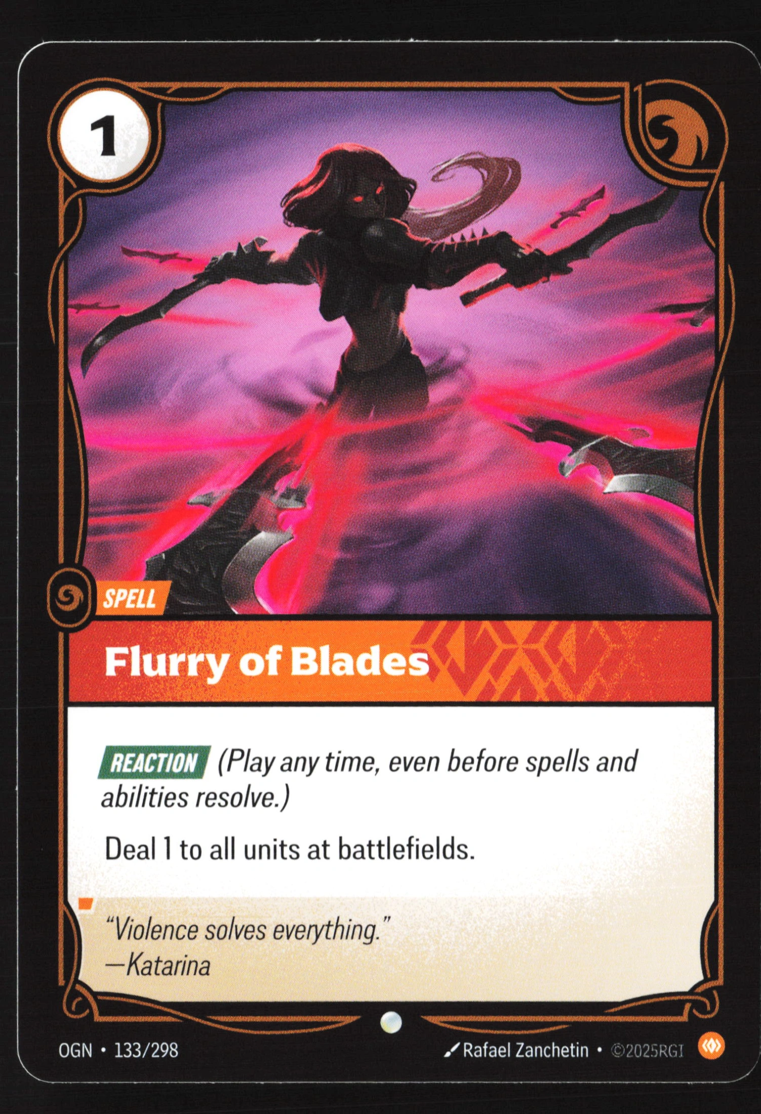 Flurry Of Blades (OGN 133) — Voorkant